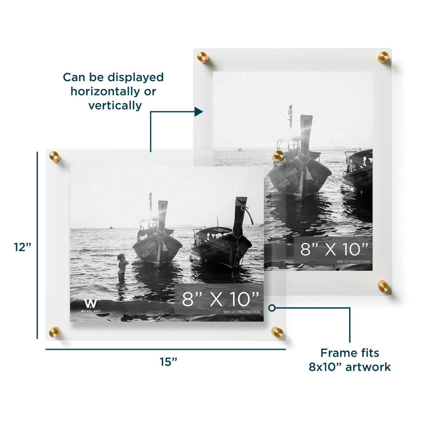 Modern UV-Grade Acrylic Floating Wall Frame
