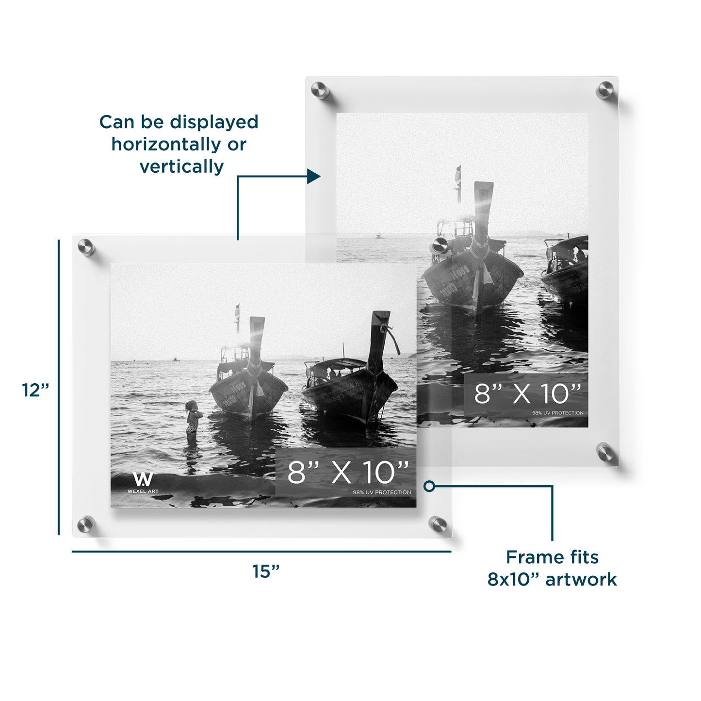 Modern UV-Grade Acrylic Floating Wall Frame
