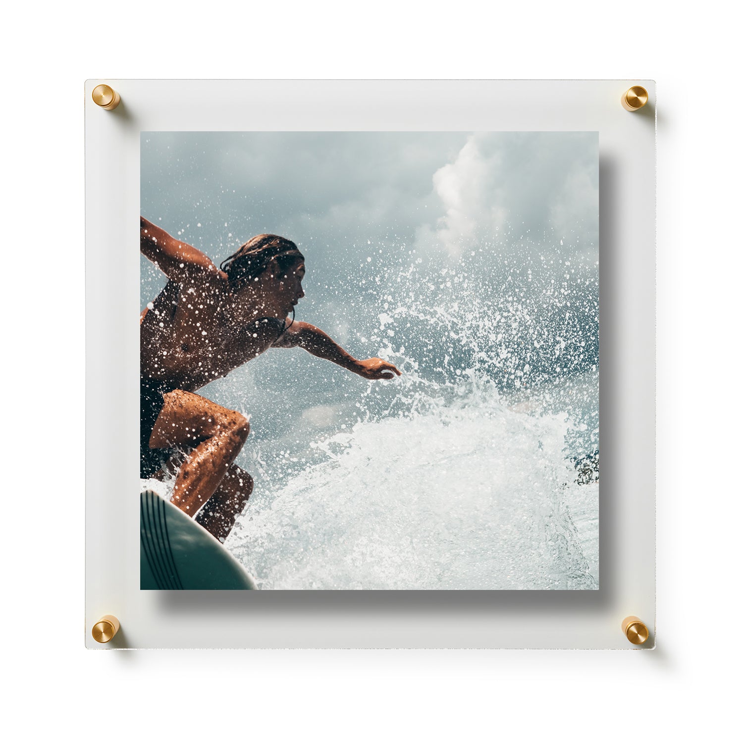 Wexel Art 15x18 Double Panel Floating Acrylic Frame for 11x14 Photo