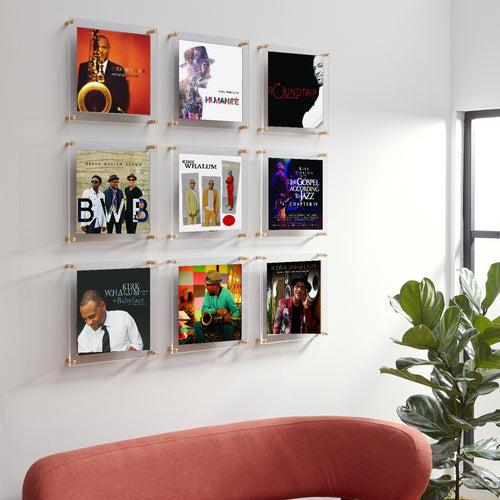 Set of 9 Record Frames Gallery Wall - Kirk Whalum| Vinyl Gallery Wall