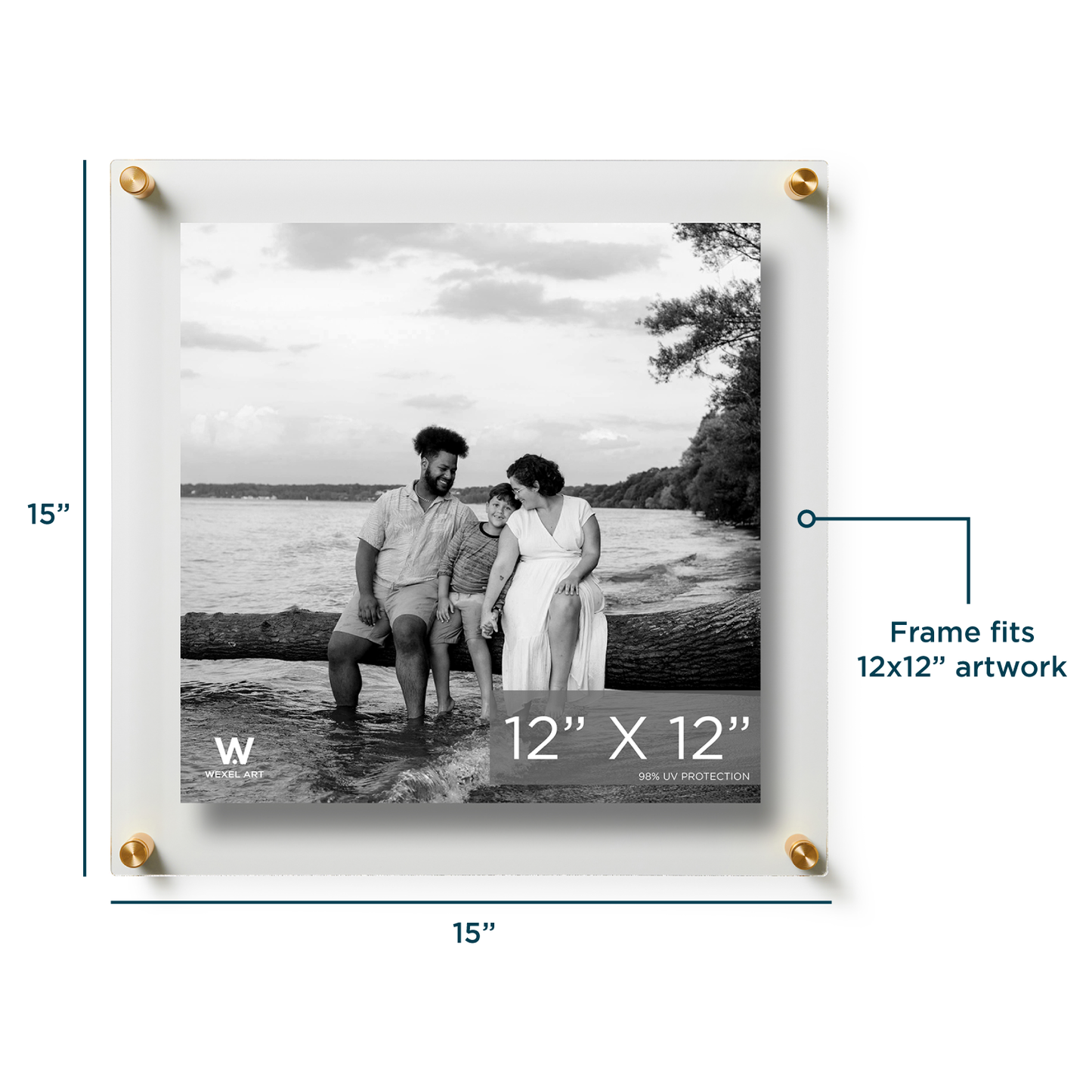 Modern UV-Grade Acrylic Floating Wall Frame