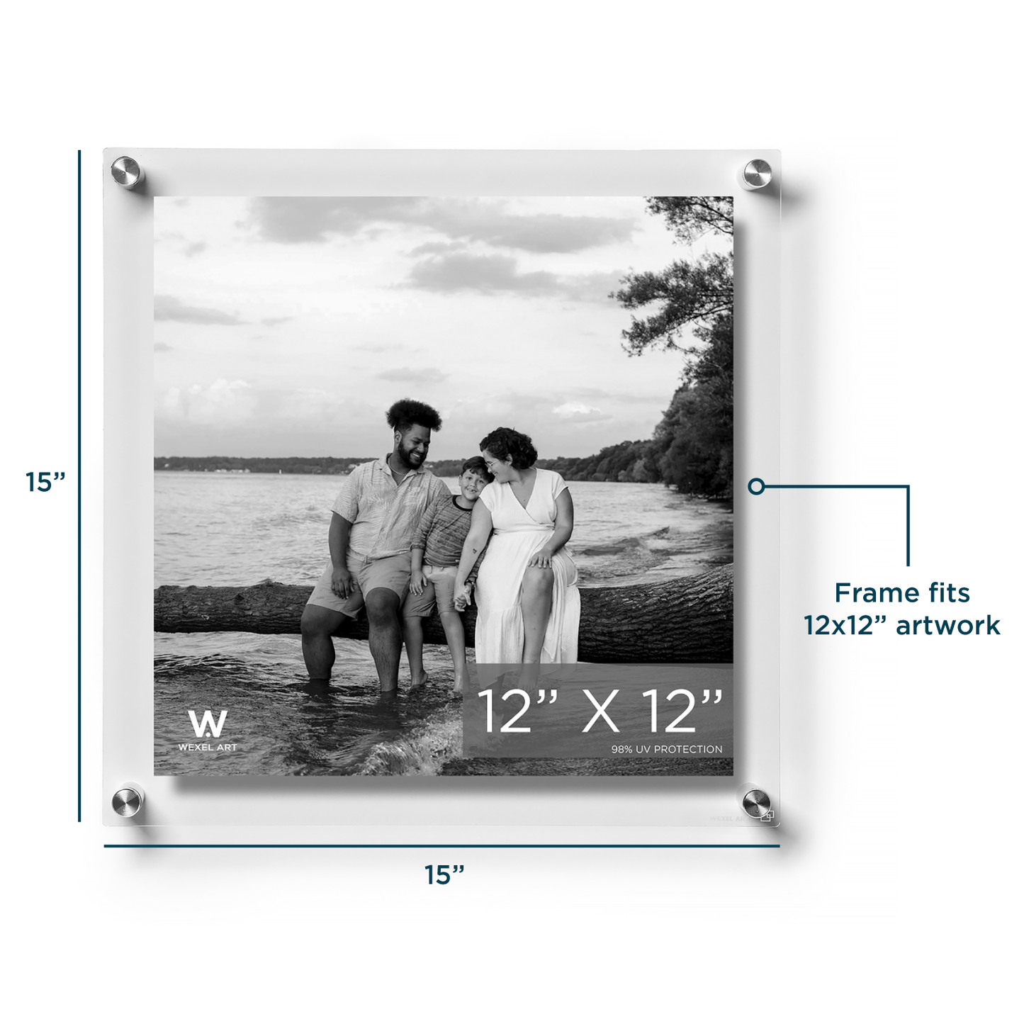 Modern UV-Grade Acrylic Floating Wall Frame