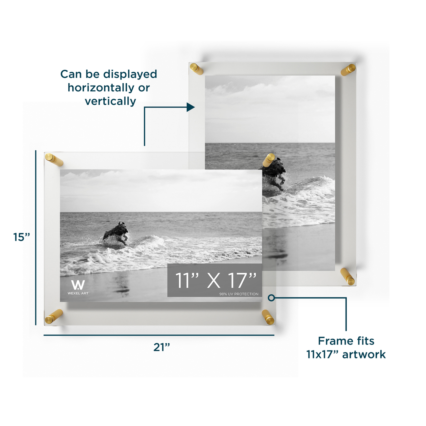Modern UV-Grade Acrylic Floating Wall Frame