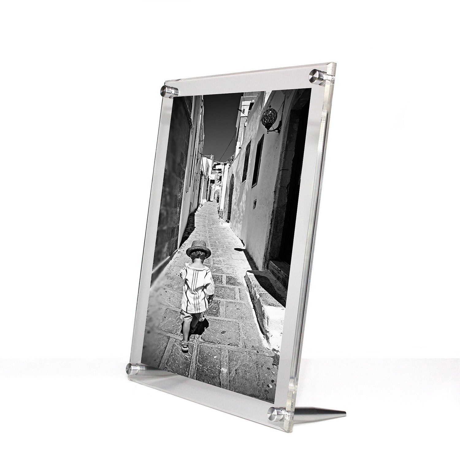 Acrylic Bevel Tabletop Float Frame for 8x10