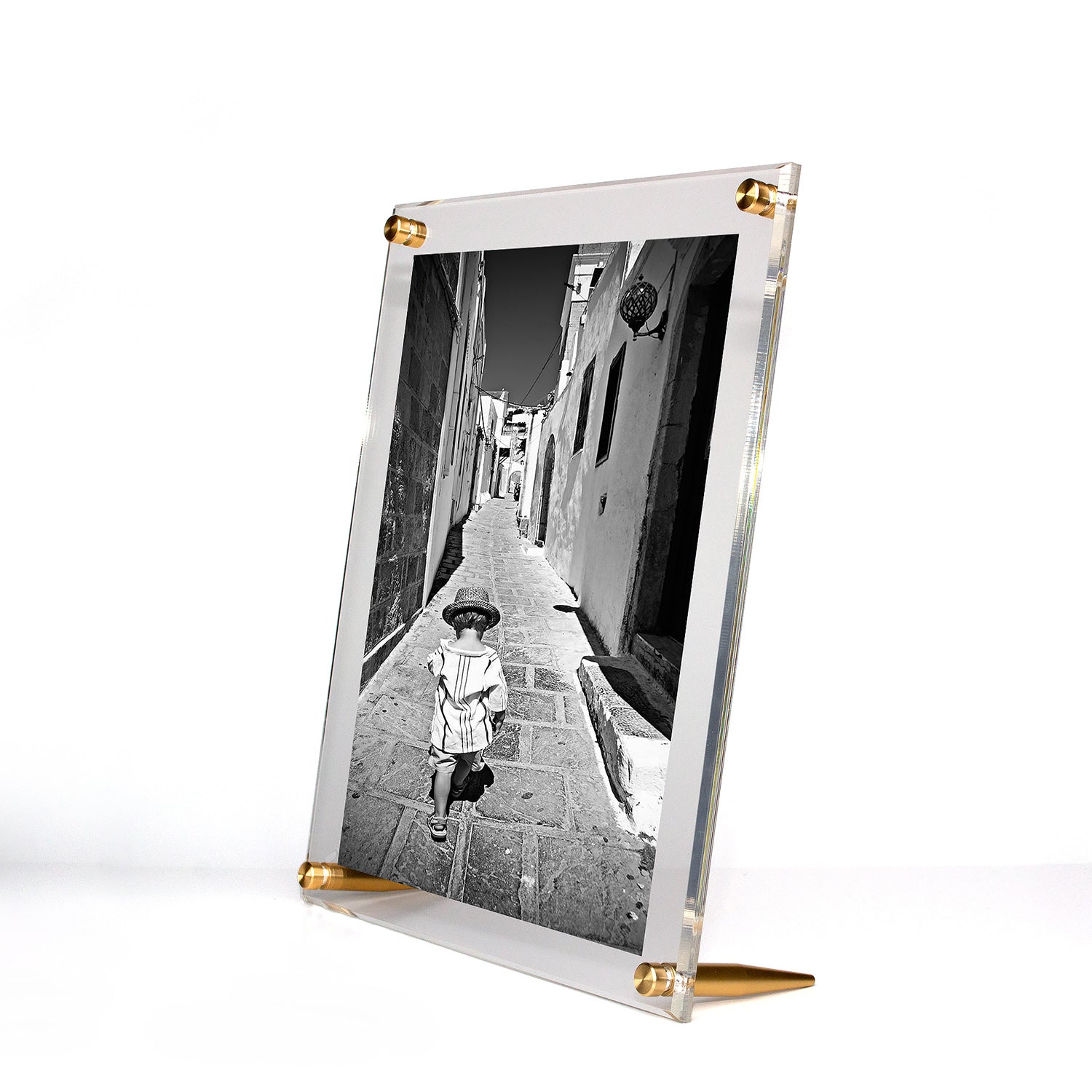 Wexel Art 34x44-Inch Double Panel Grade Acrylic Floating Frame with Silver Hardware for, 30x40-inch Art & Photos, Clear