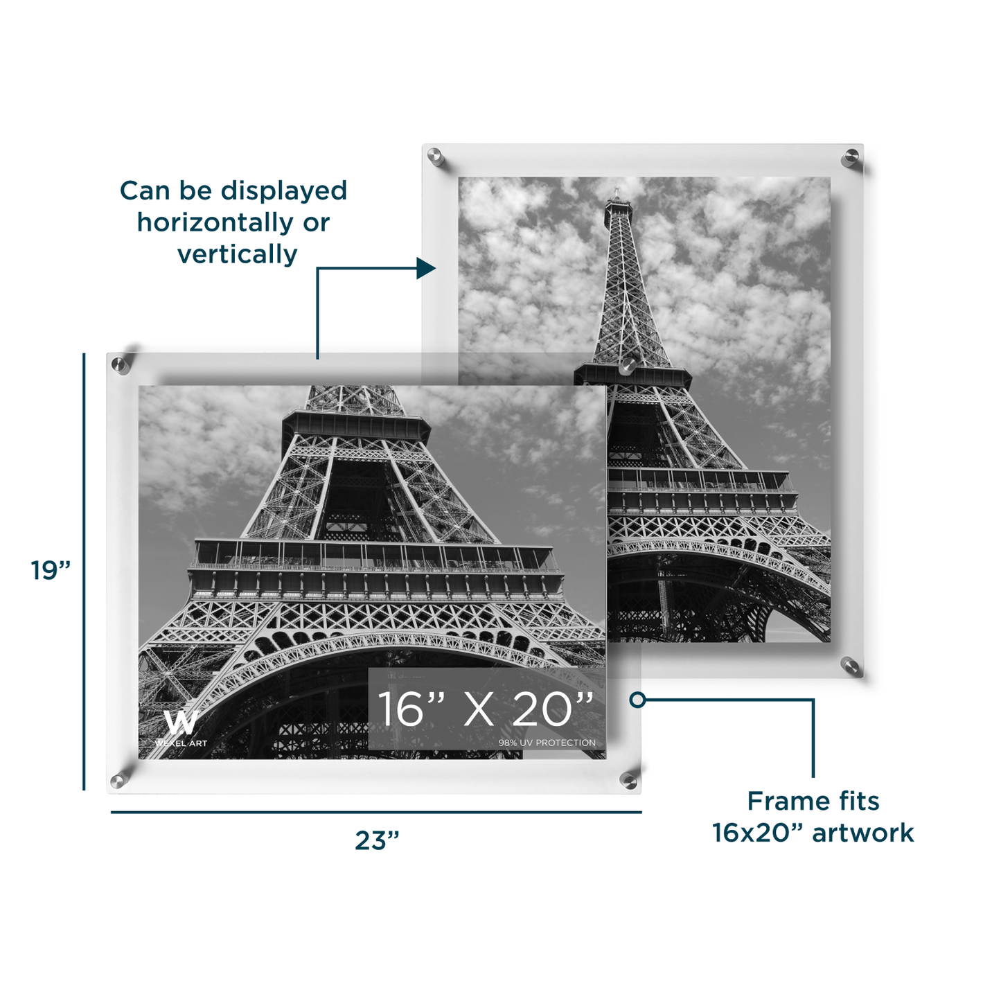 Modern UV-Grade Acrylic Floating Wall Frame