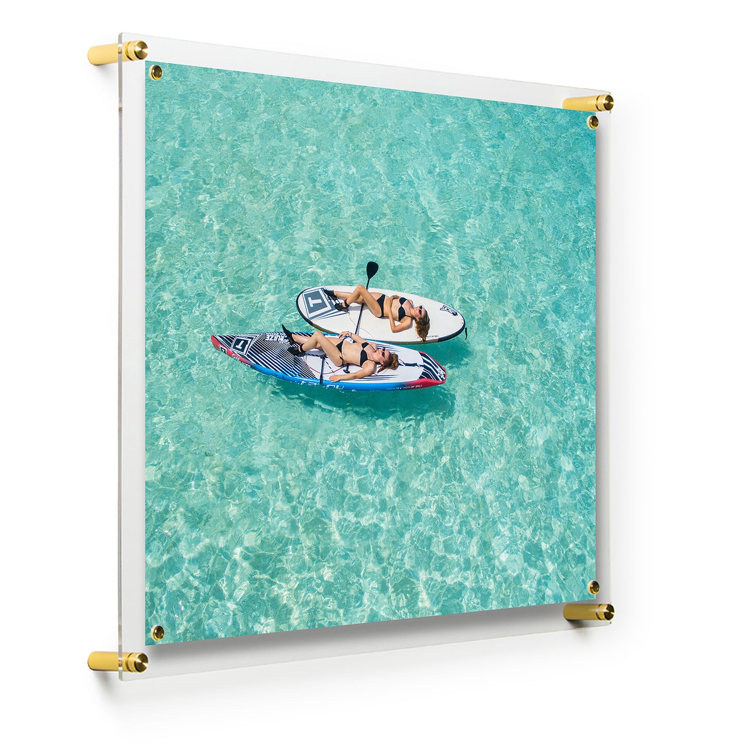 19" x 23" Easy Change Float Frame + Magnets for 16" x 20" Art [Silver or Gold]