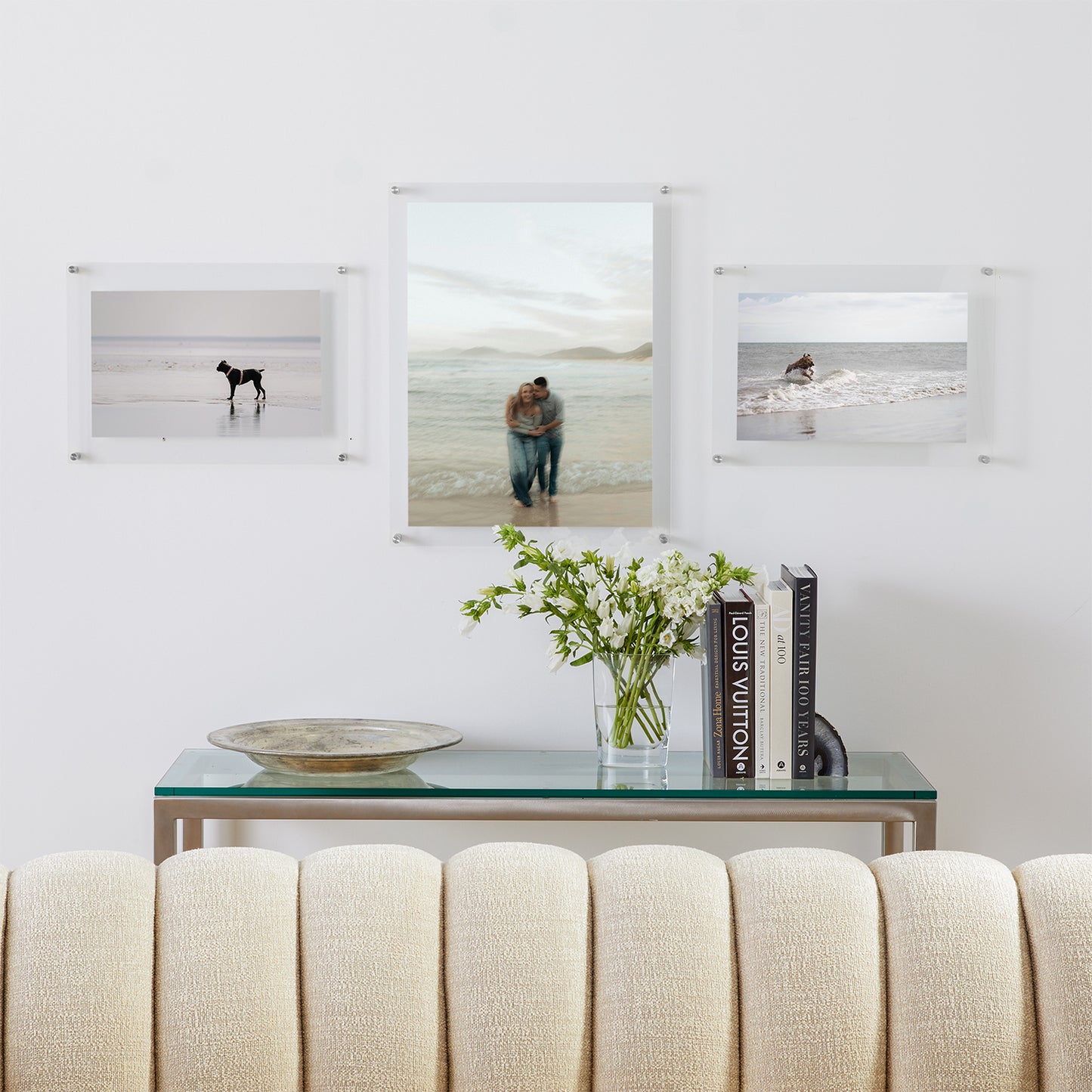 18x24" Photo Floating Acrylic Clear Picture Frame (Frame Size 21x27")