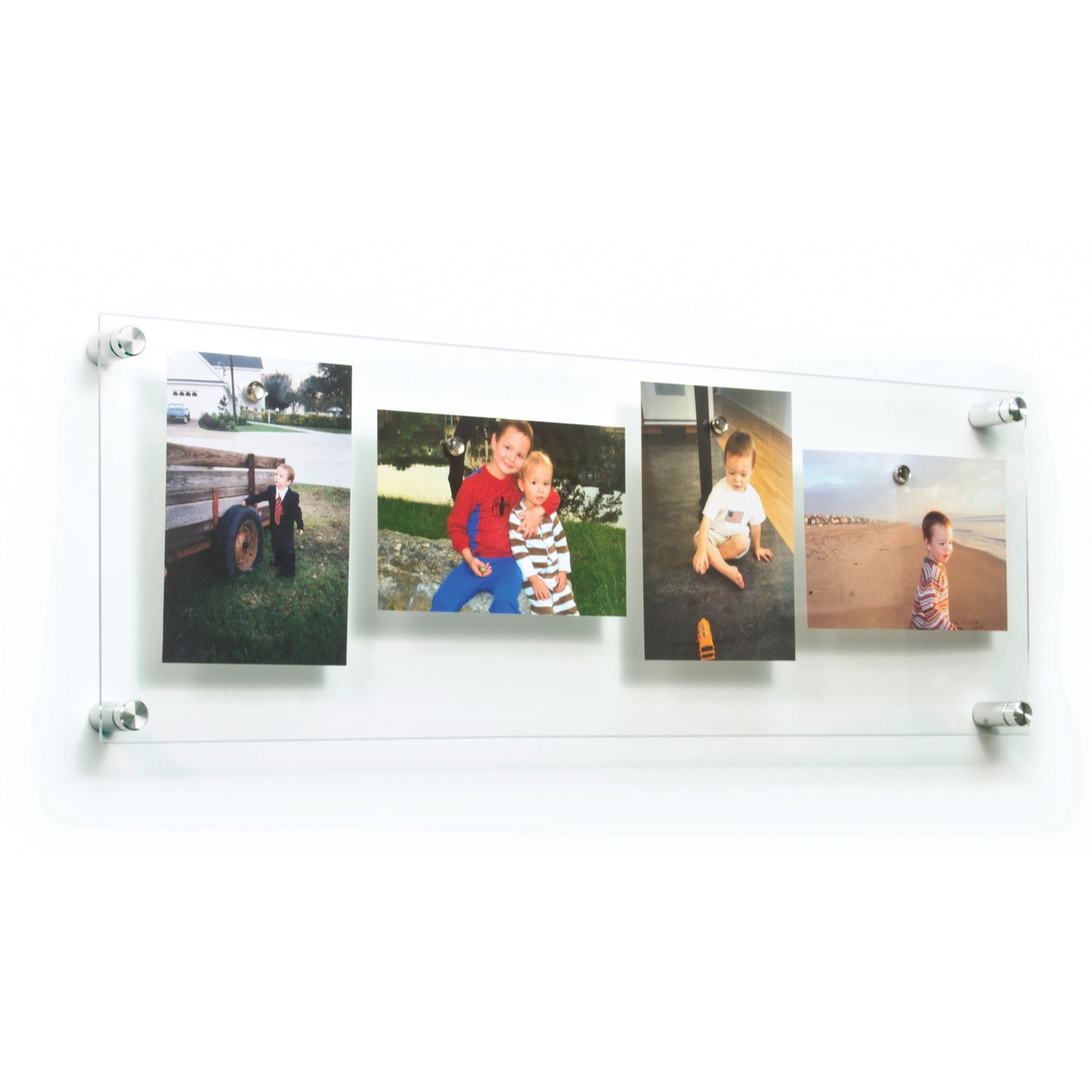 Single Acrylic Magnet Wall Frame - CHOOSE YOUR SIZE (Silver/Gold)