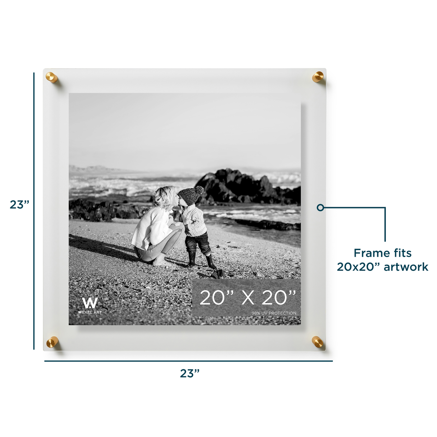 Modern UV-Grade Acrylic Floating Wall Frame