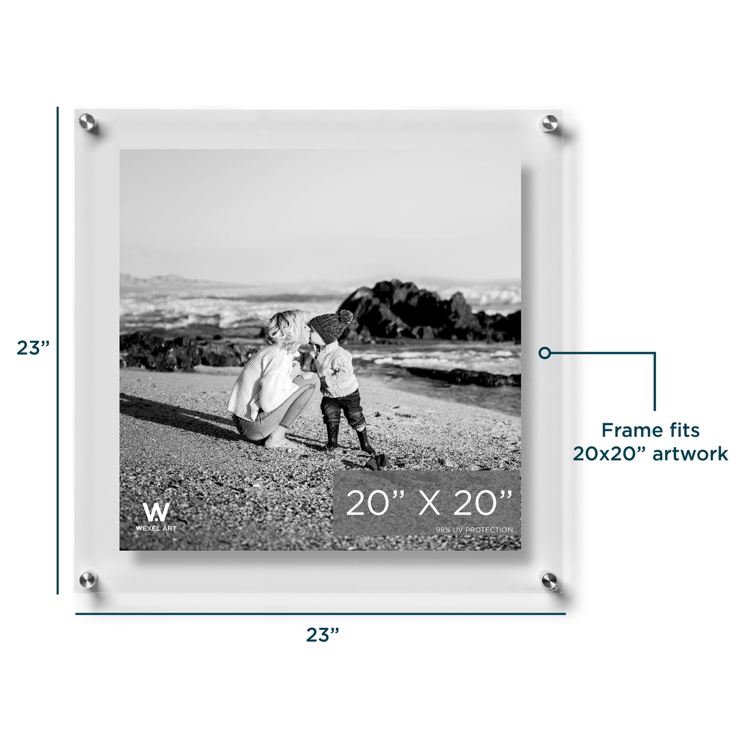 Modern UV-Grade Acrylic Floating Wall Frame