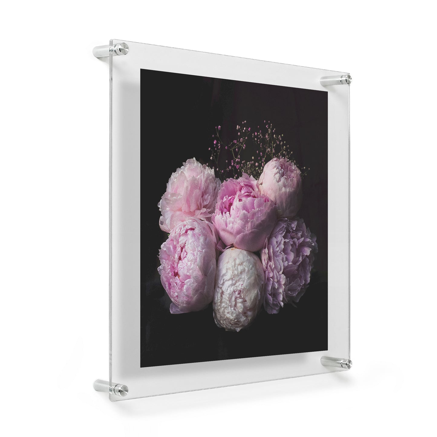 20x20" Photo Floating Acrylic Clear Picture Frame (Frame Size 23x23")