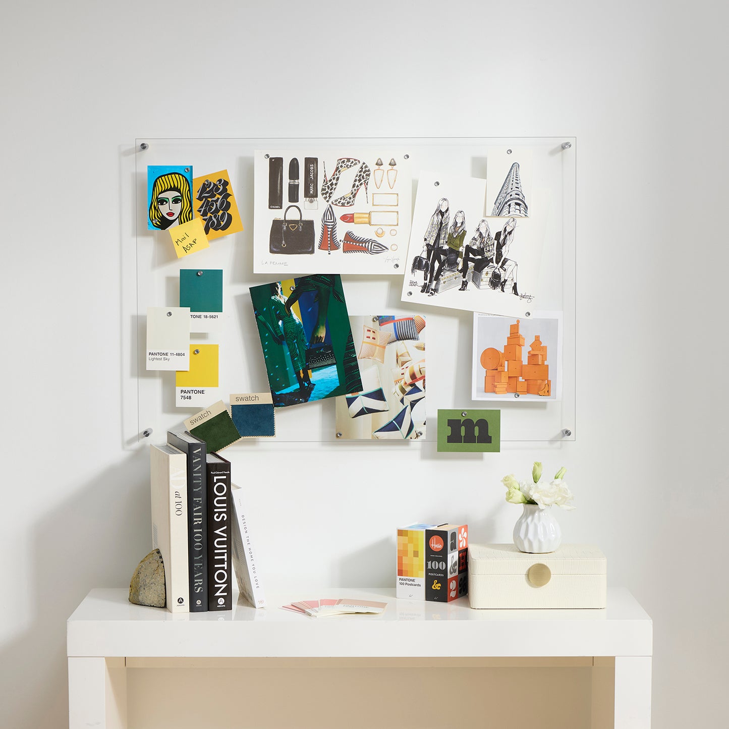 Acrylic Memo Board + Magnet Wall Frame