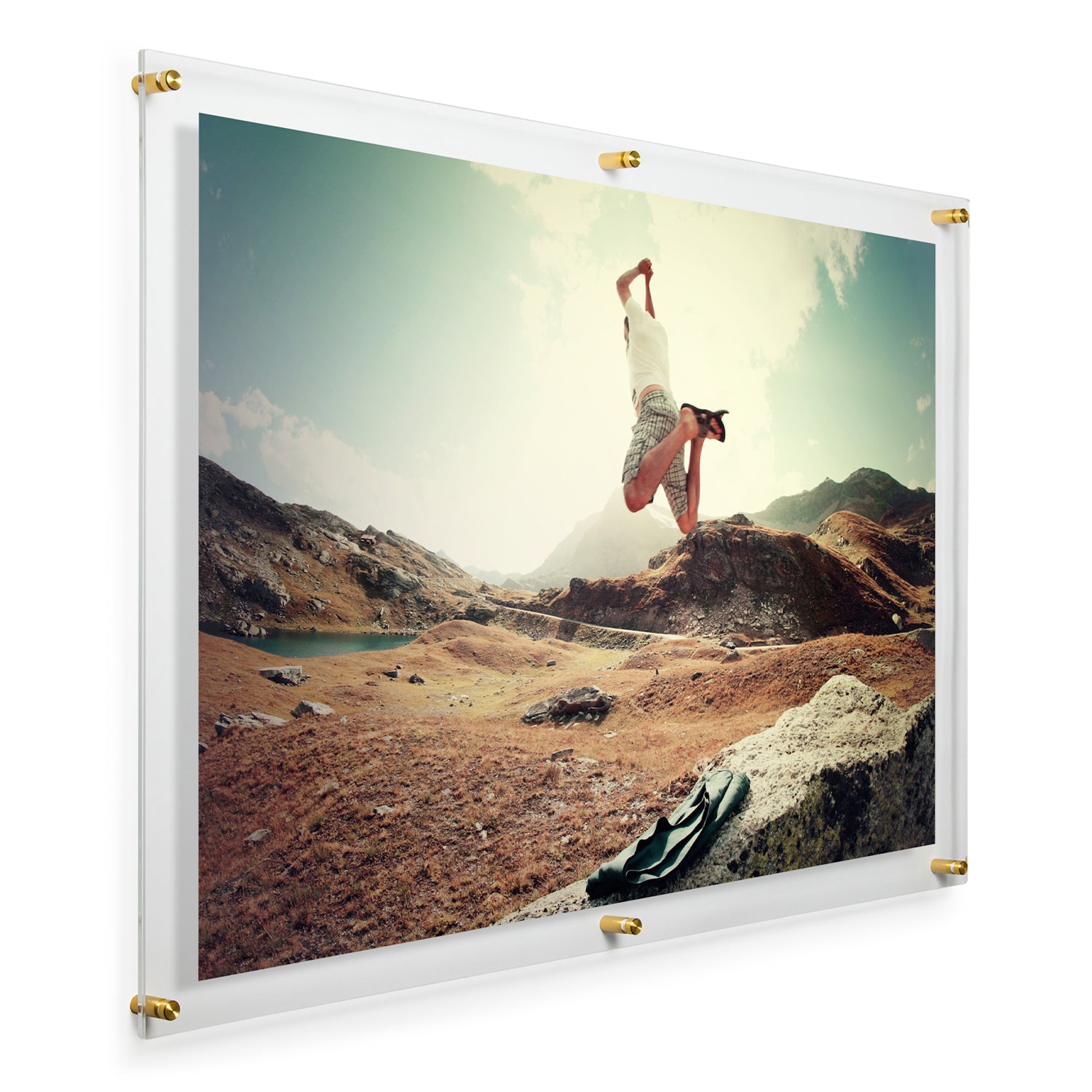 clear acrylic magnetic photo frame blank