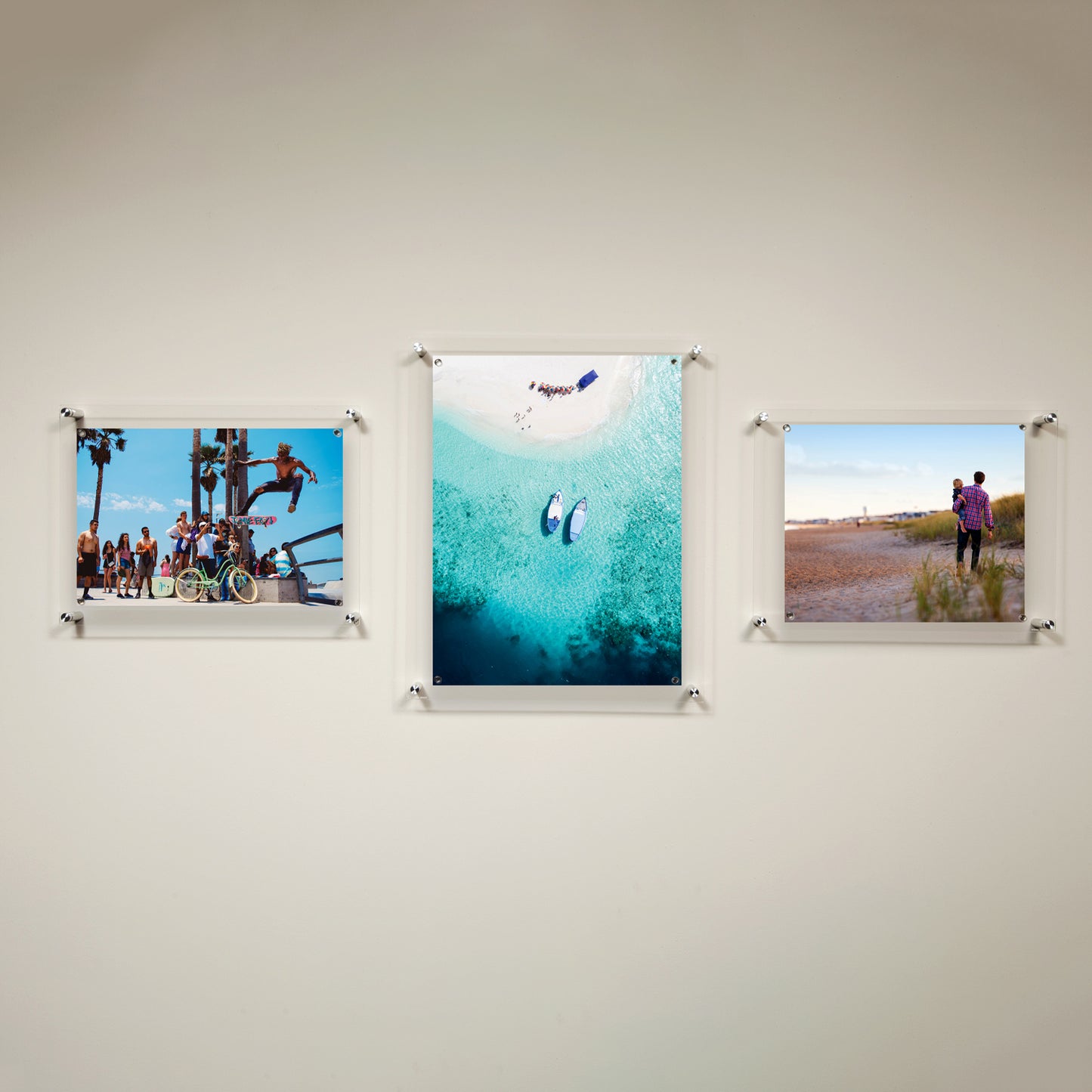 Triple Combo Gallery Wall: Set of 3 Single Panel + Magnet Frames (3005)