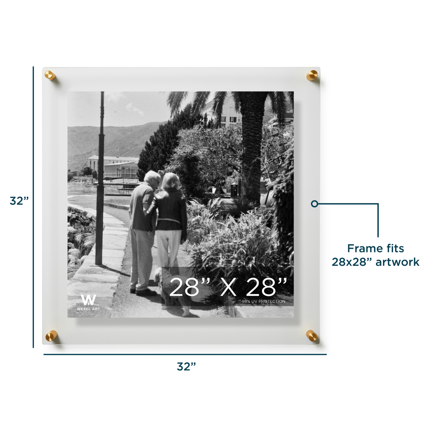 Modern UV-Grade Acrylic Floating Wall Frame
