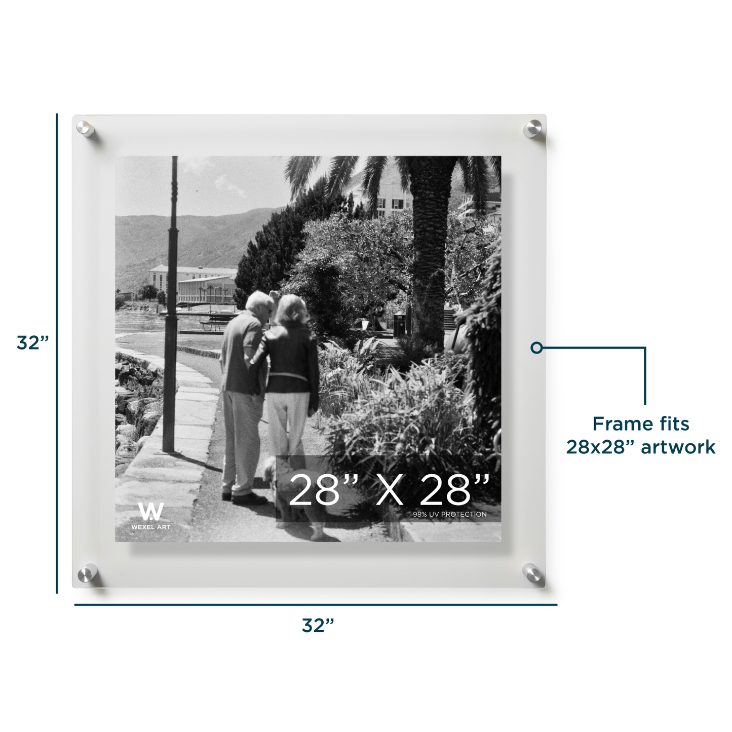 Modern UV-Grade Acrylic Floating Wall Frame