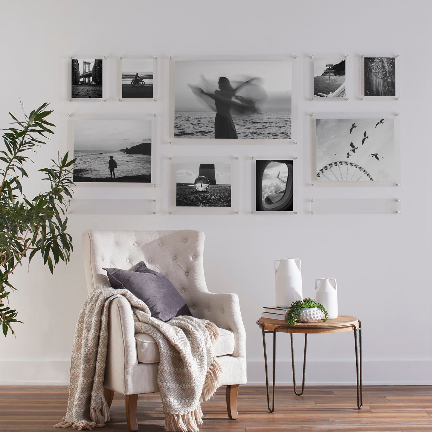 Mondrian 85" Double Panel Wallscape | UV Grade