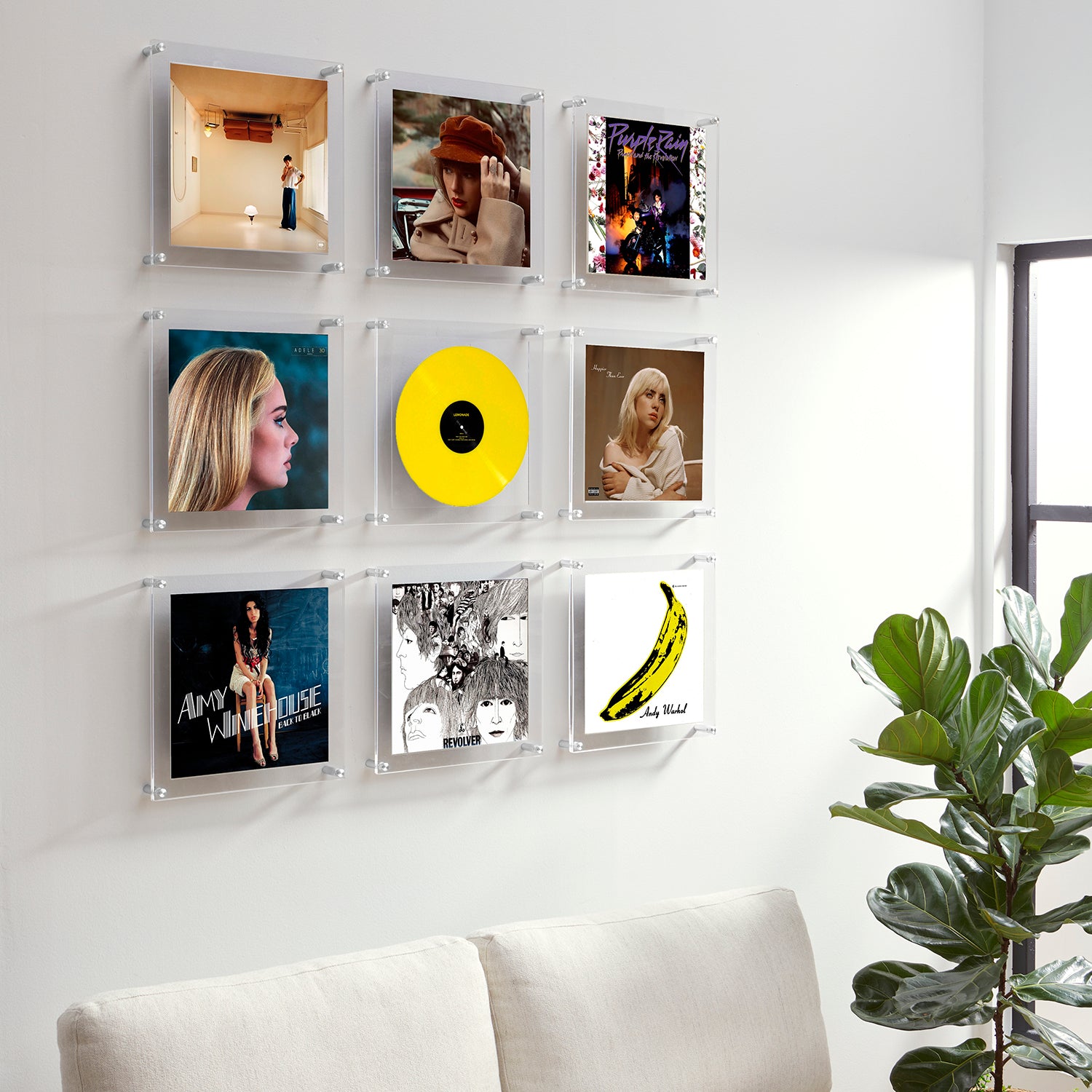 2023 Record Wall  Set of 9 Record Album Frames – Wexel Art