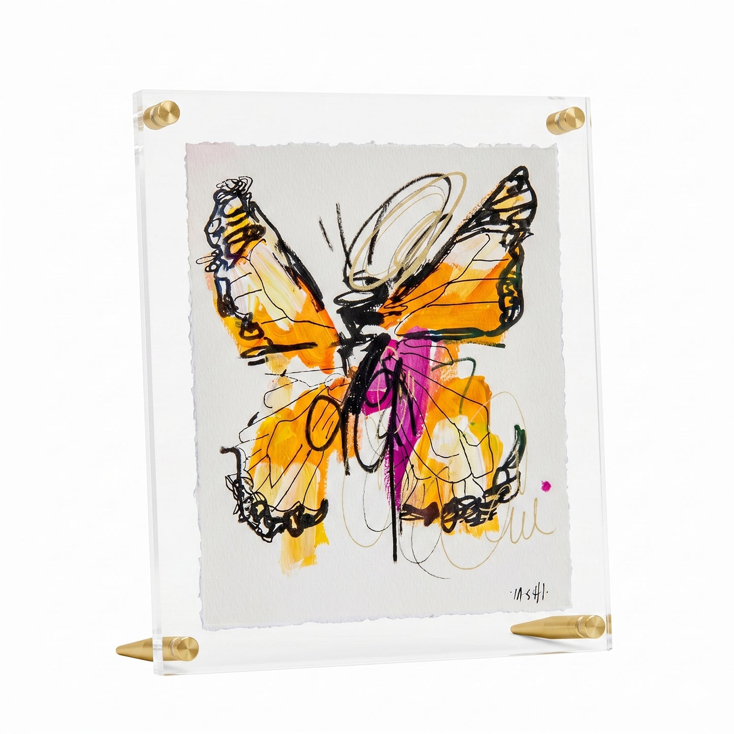 Monarch with Magenta Drip by Ash Almonte