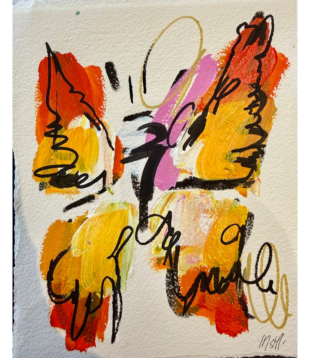 Small Monarch with Pink Swirl by Ash Almonte