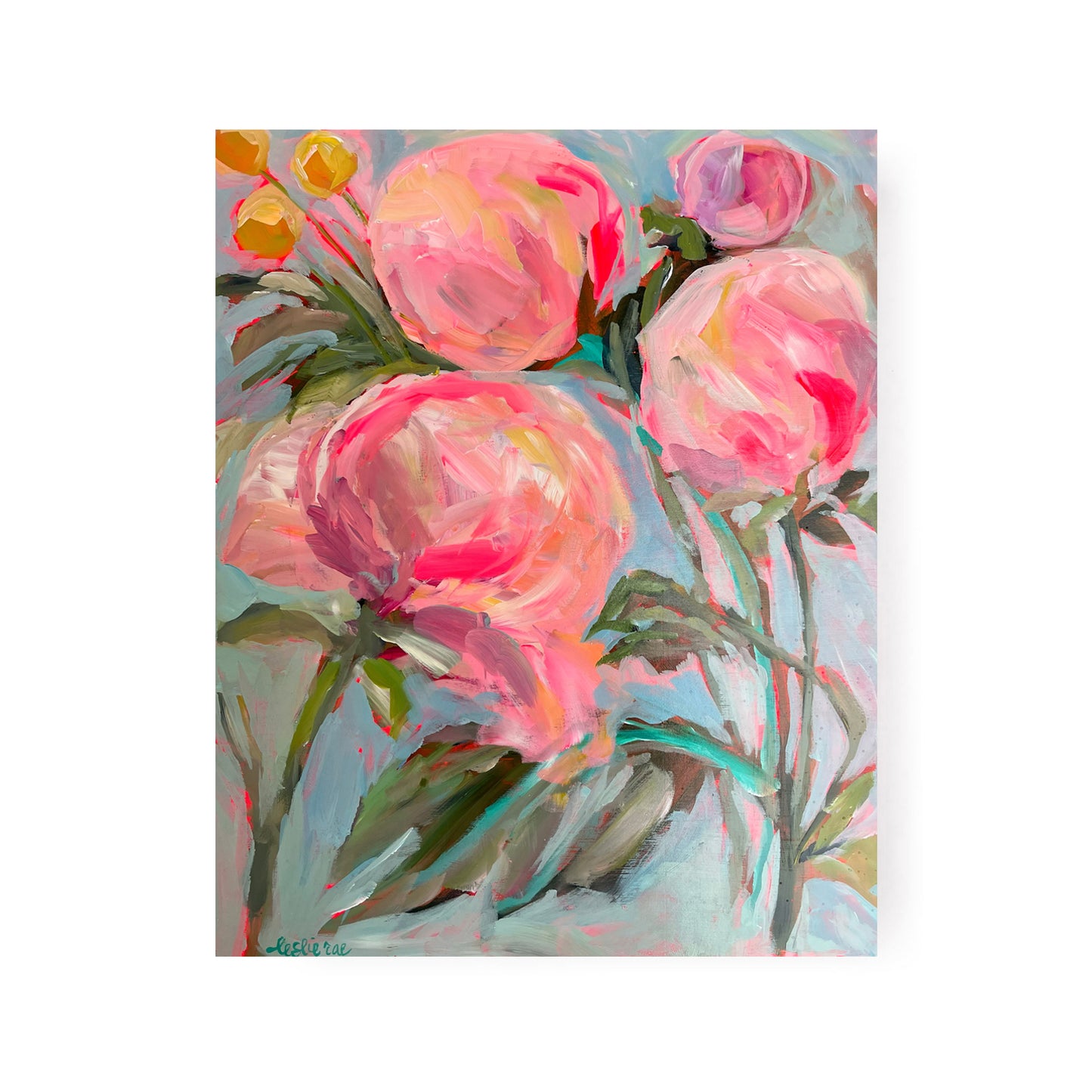 Peonies in the Back by Leslie Cannon