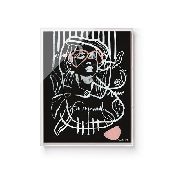 Just the Essentials-Black by Maggie Macdonald | Modern Framed Art