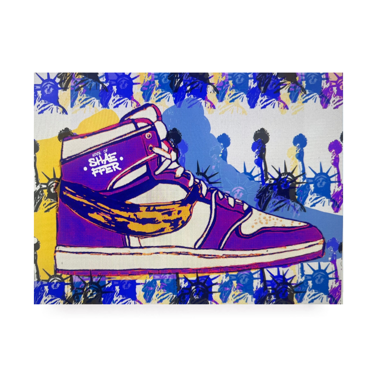 NYC Shoe Purple by Michael Shaeffer