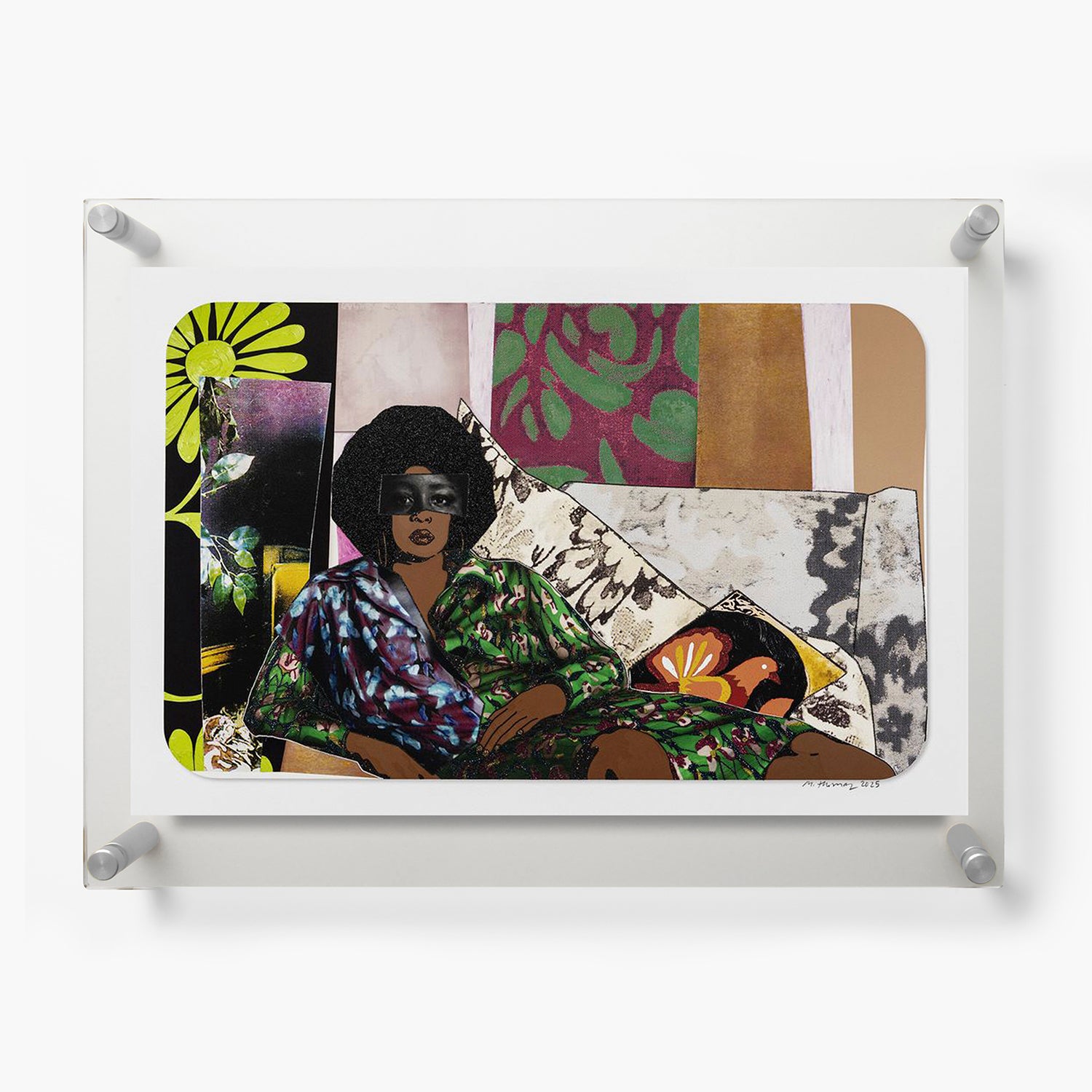 Afro Goddess Looking Forward by Mickalene Thomas
