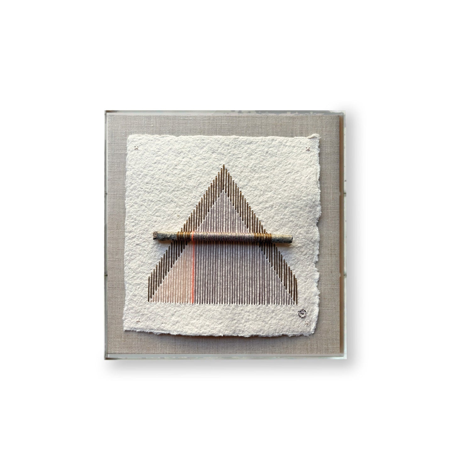 Nesting #370 by Natalie Ciccoricco in a 10" x 10" shadowbox frame