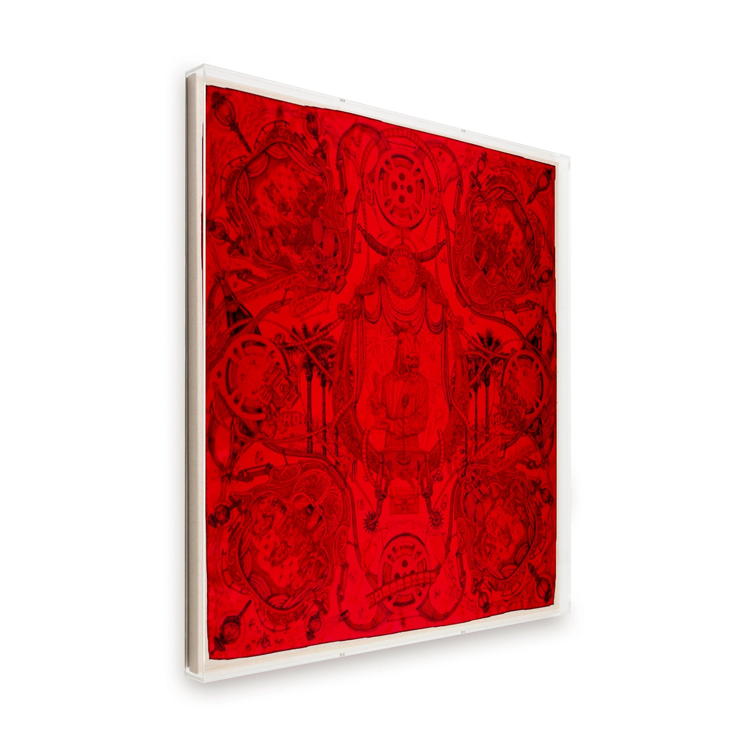 Framed Hermès Horsawards Silk Scarf in a 36x36x2 Shadowbox