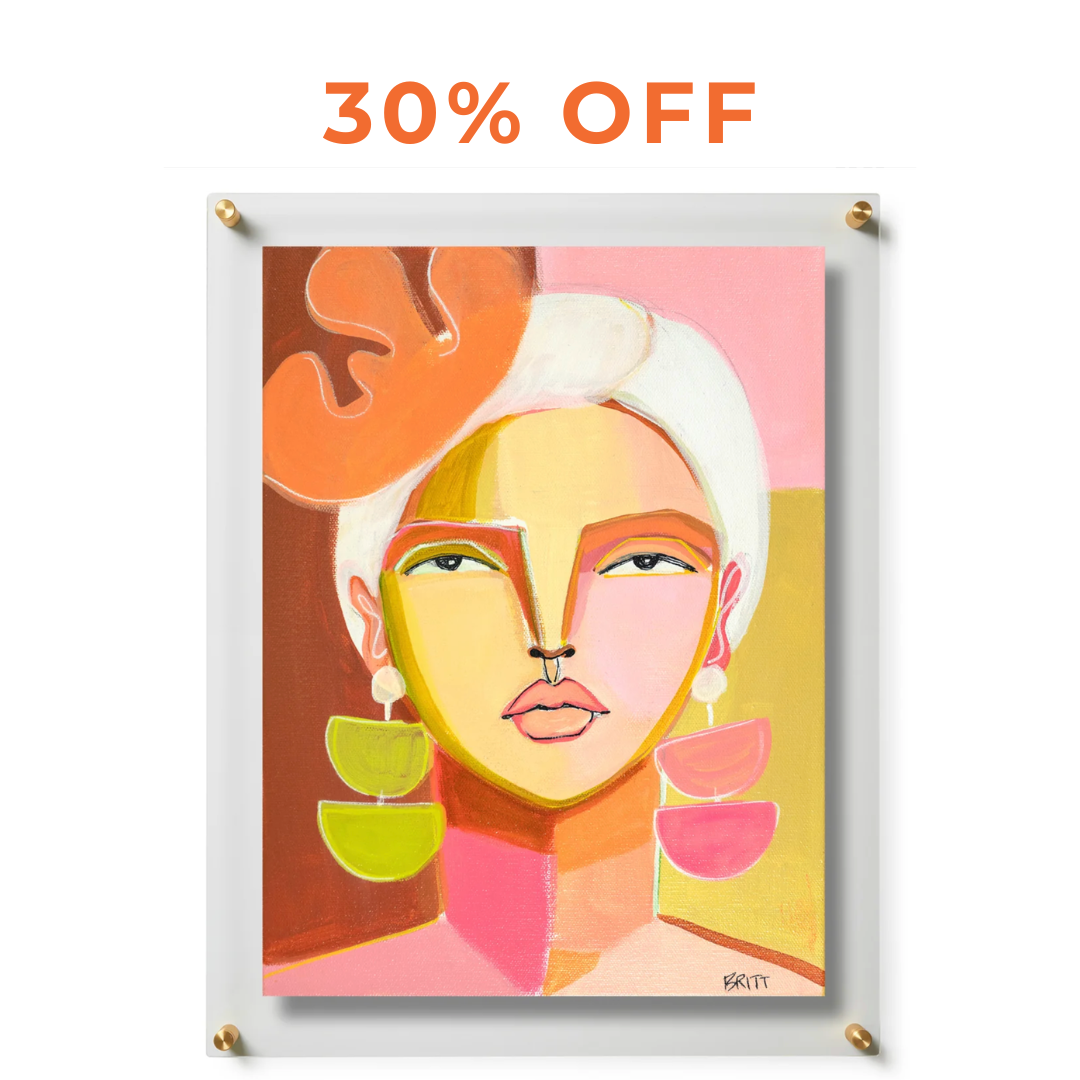 Sample Sale Framed Art in Double Panel Frames