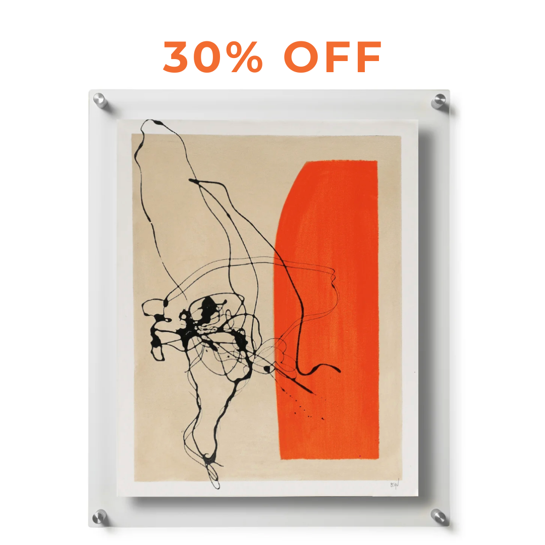 Sample Sale Framed Art in Double Panel Frames