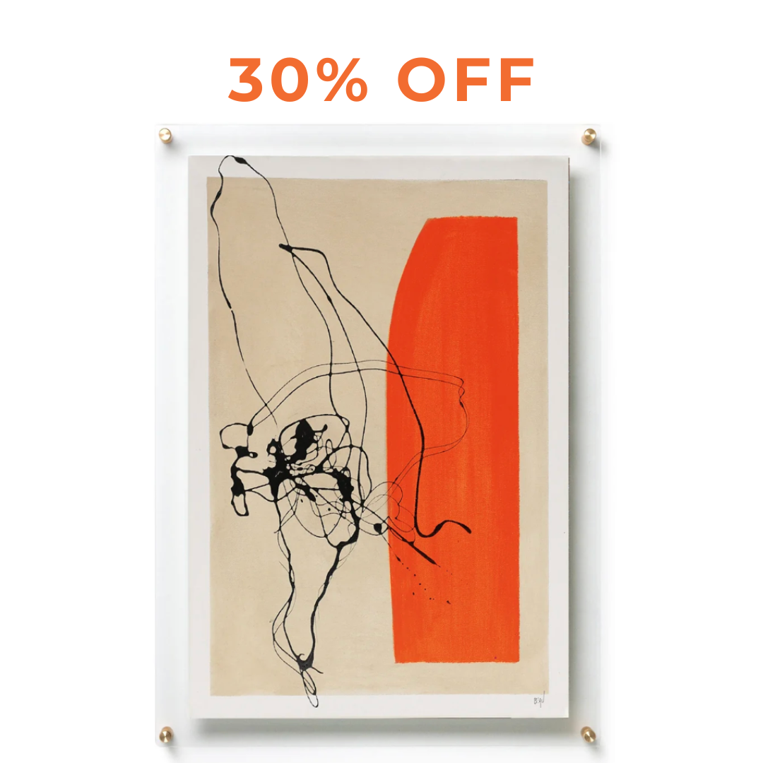 Sample Sale Framed Art in Double Panel Frames