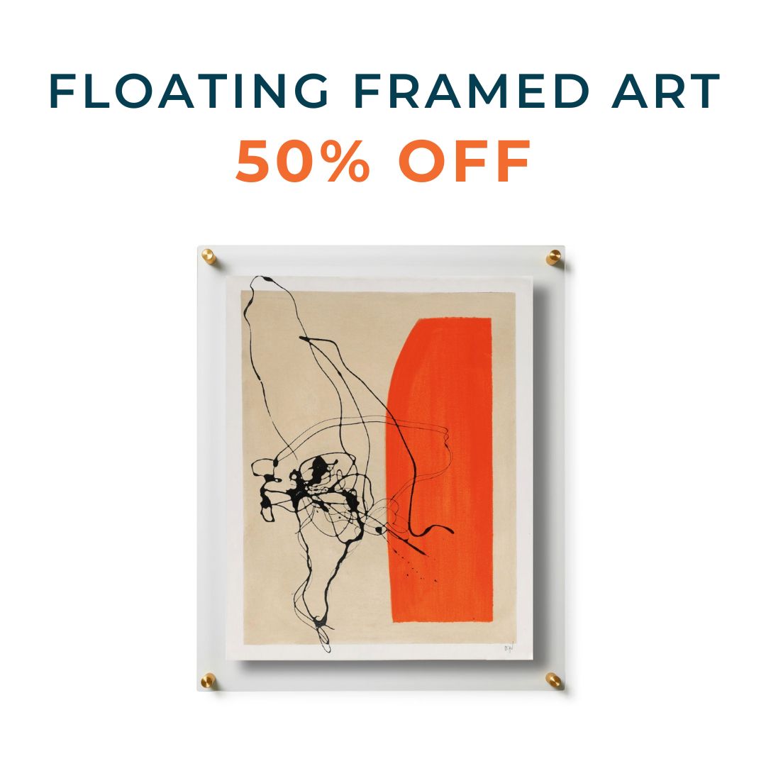 Sample Sale Framed Art in Double Panel Frames