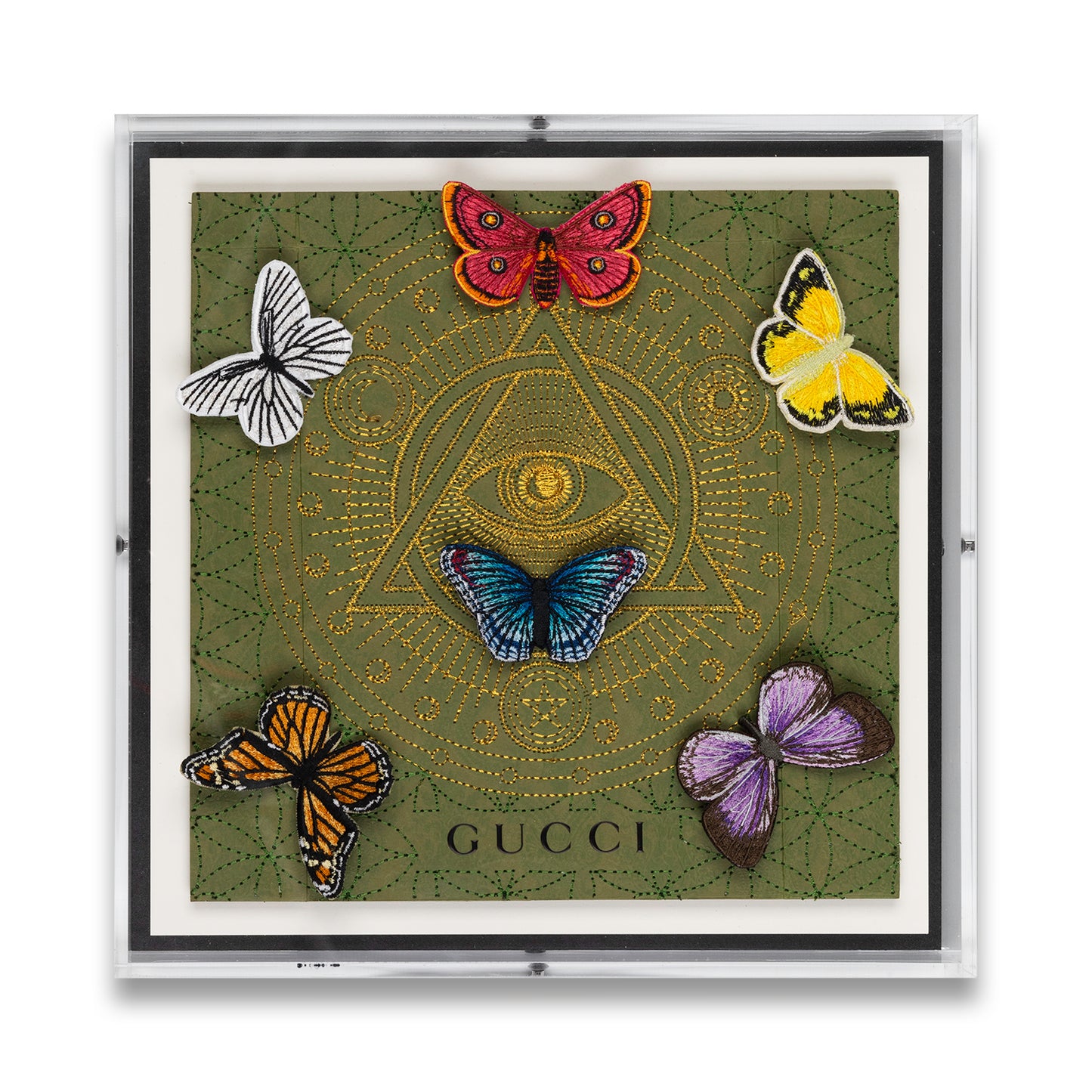 Gucci Eye of Providence by Stephen Wilson 12x12x2"