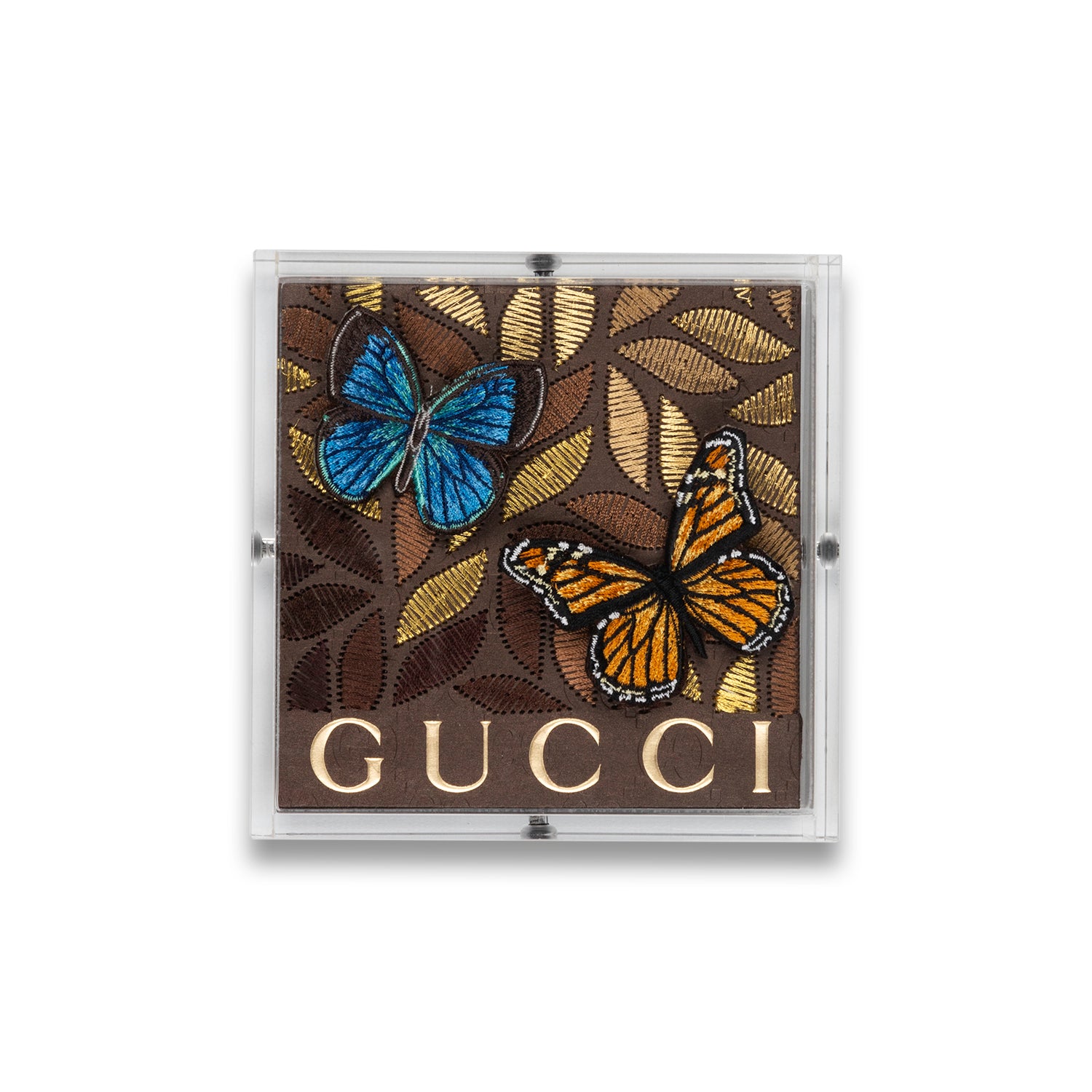 Petite Brown Gucci Floral Petals by Stephen Wilson (5x5x2")