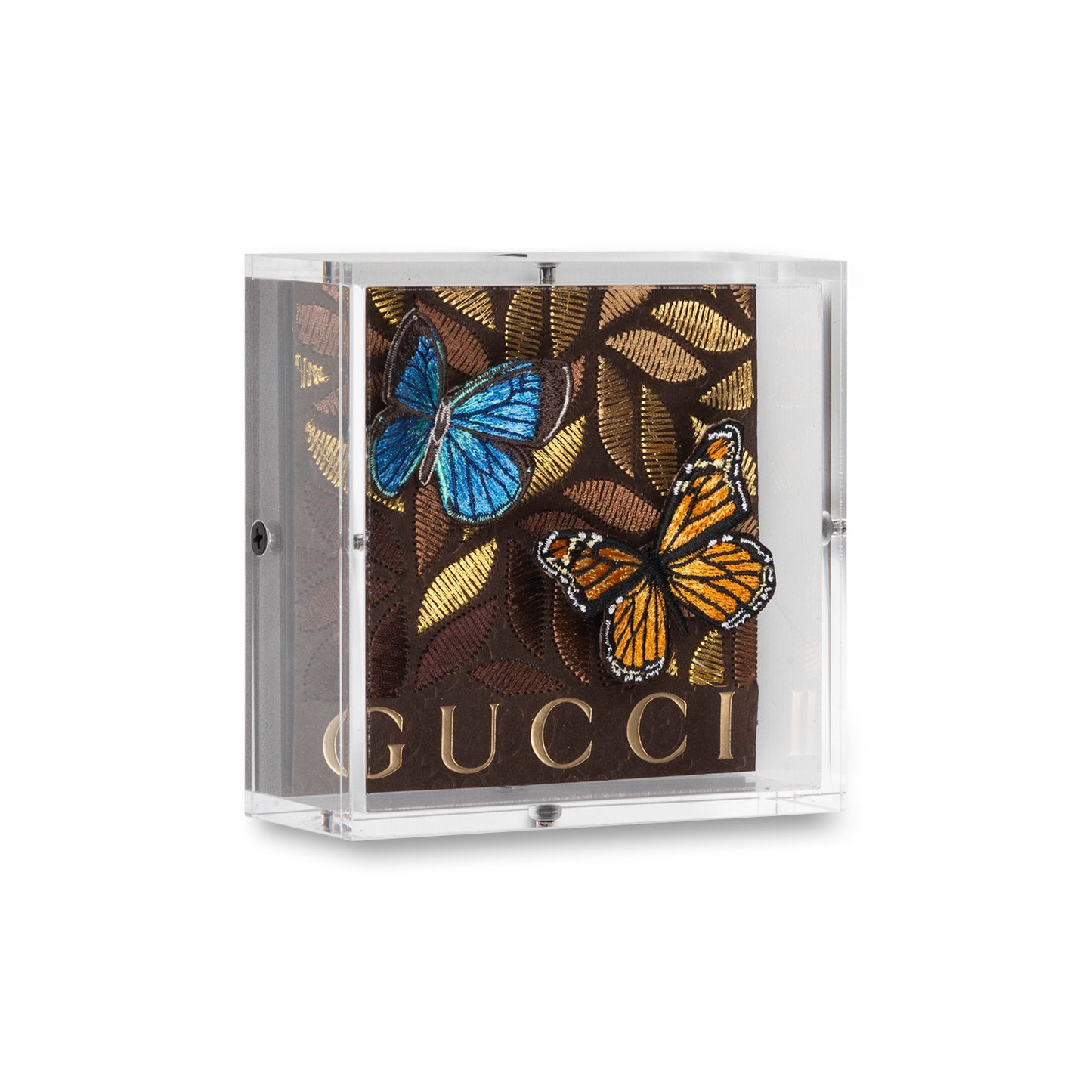 Petite Brown Gucci Floral Petals by Stephen Wilson (5x5x2")