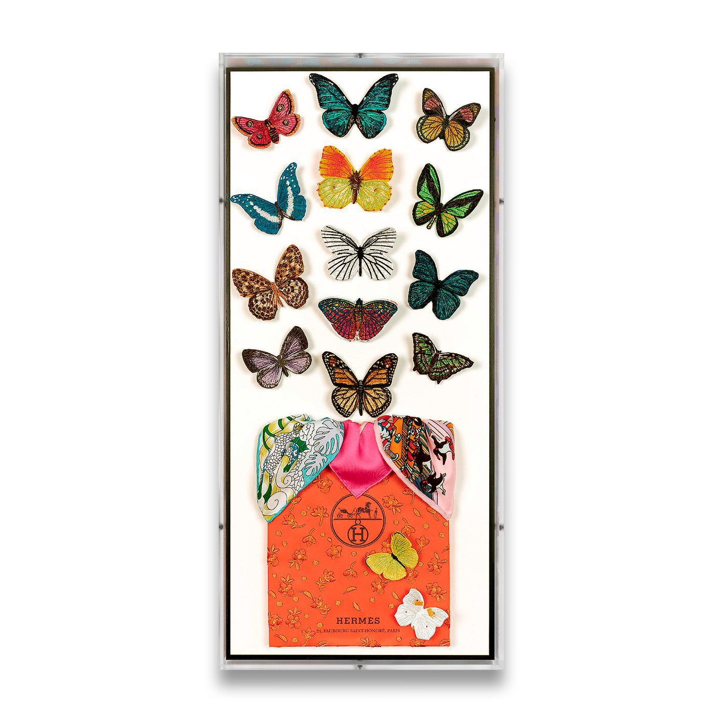 Hermès Butterfly Surprise by Stephen Wilson (12x26x2")