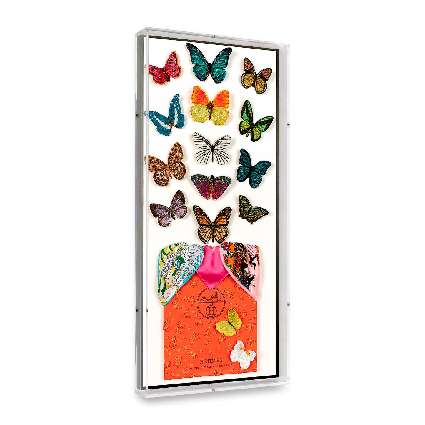 Hermès Butterfly Surprise by Stephen Wilson (12x26x2")