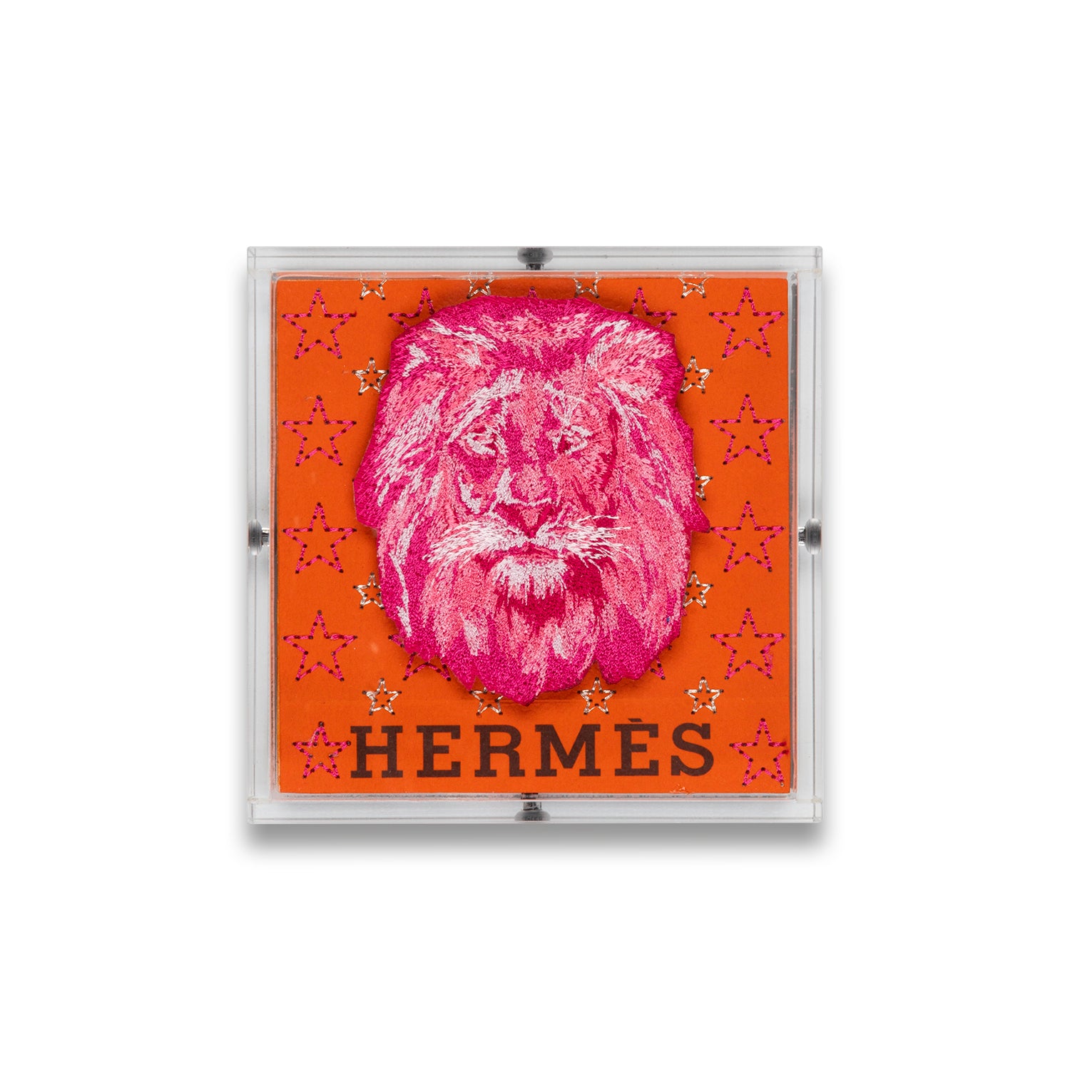 Petite Pink Hermes Strength by Stephen Wilson (5x5x2