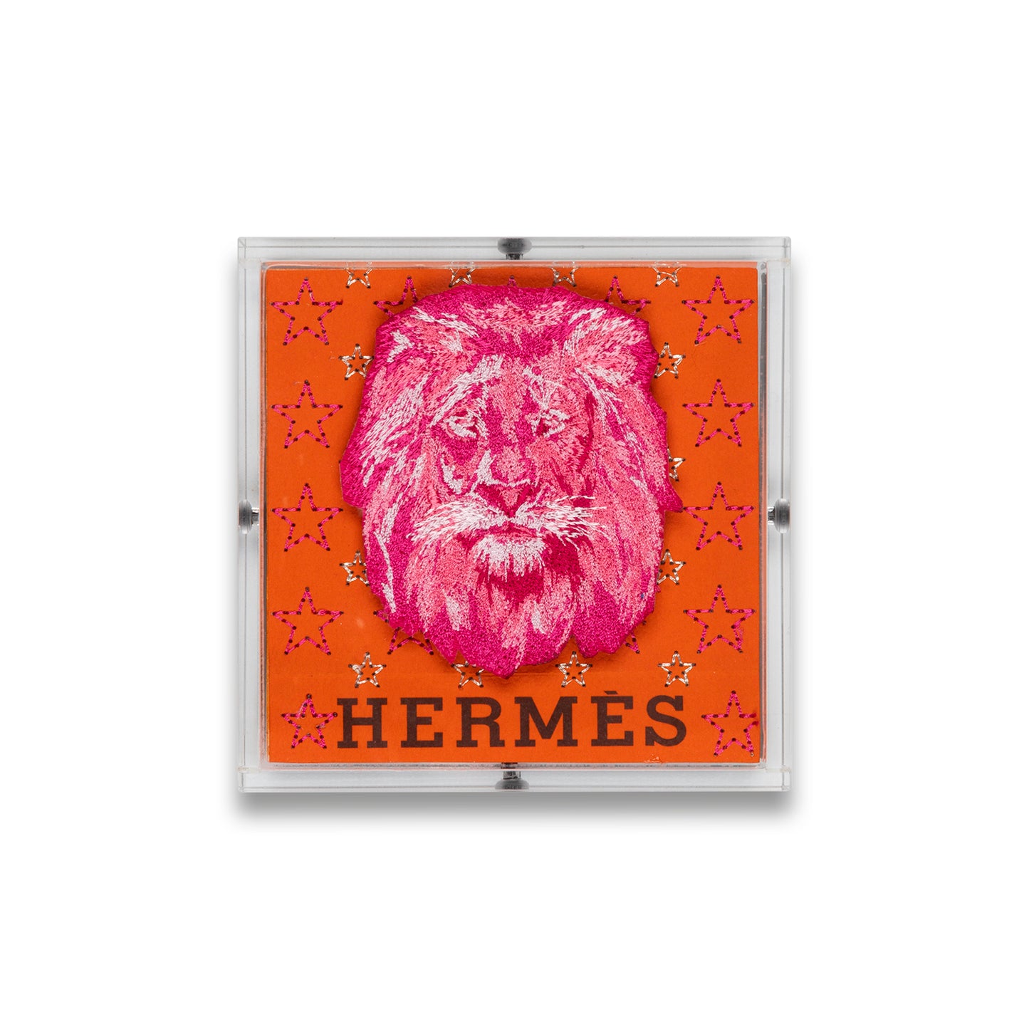 Petite Pink Hermes Strength by Stephen Wilson (5x5x2")