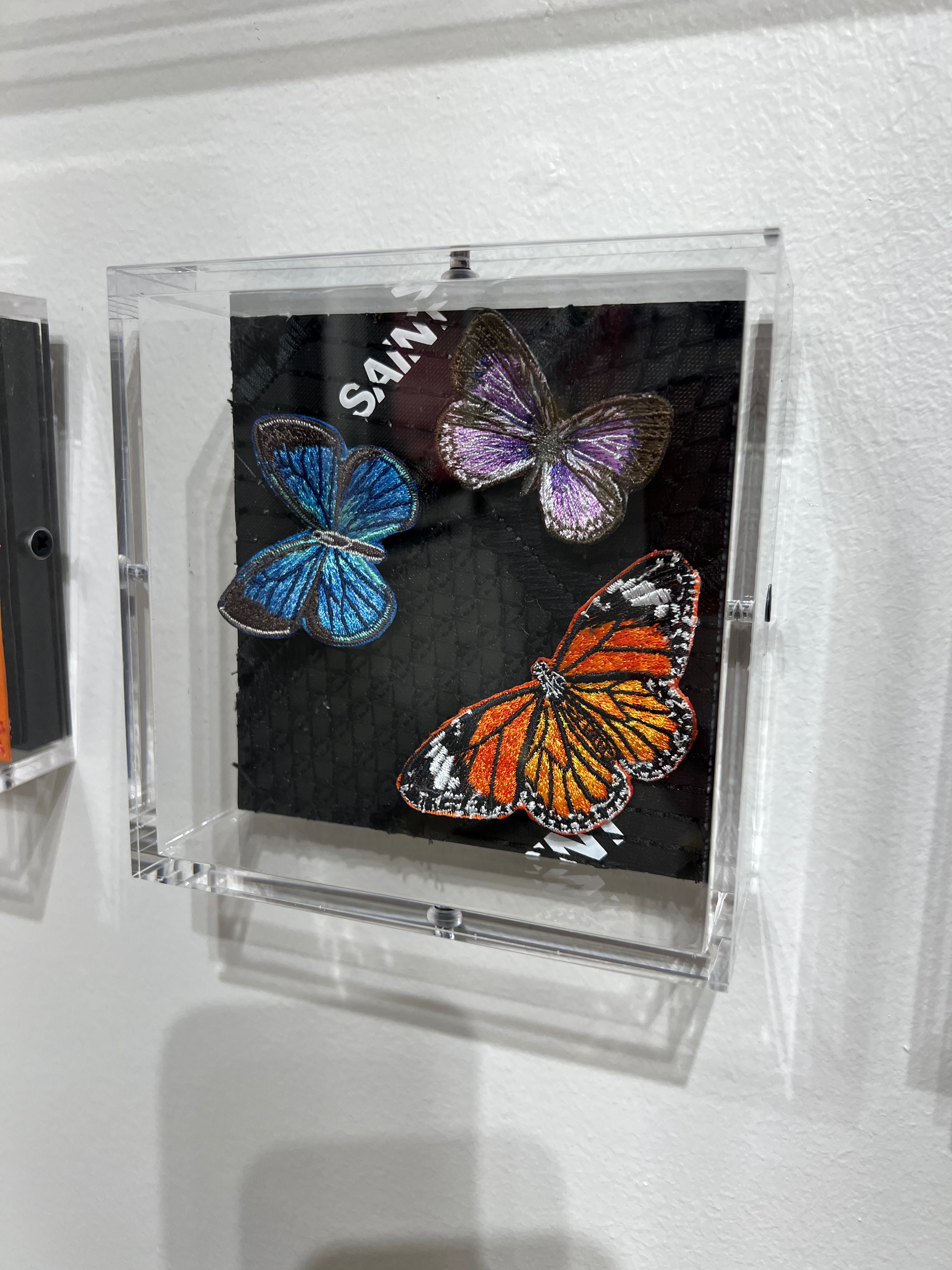 Petite Saint Laurent Butterfly Swarm by Stephen Wilson (5x5x2