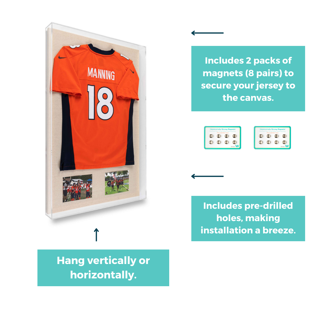 Jersey Shadowbox Display for Athletes & Sports Fans