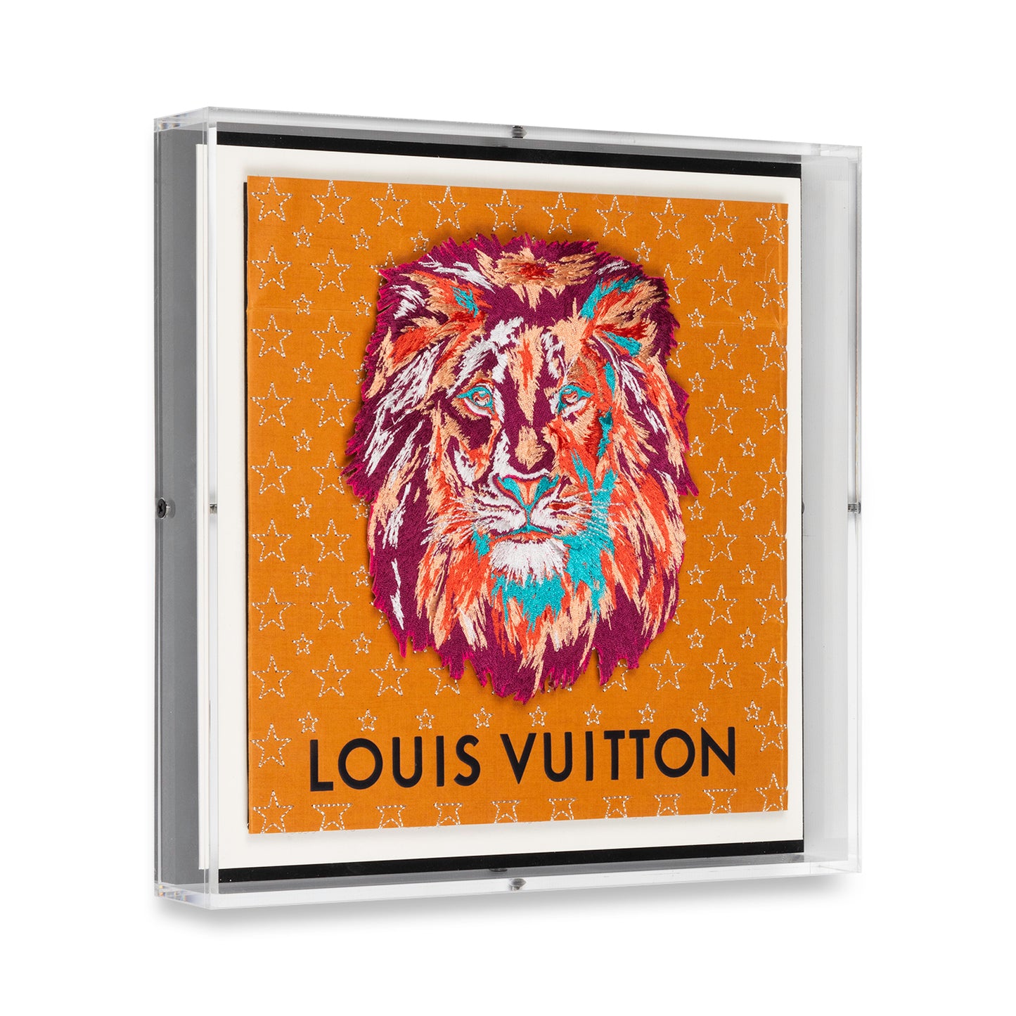 Louis Vuitton Pink Strength by Stephen Wilson 12x12x2"