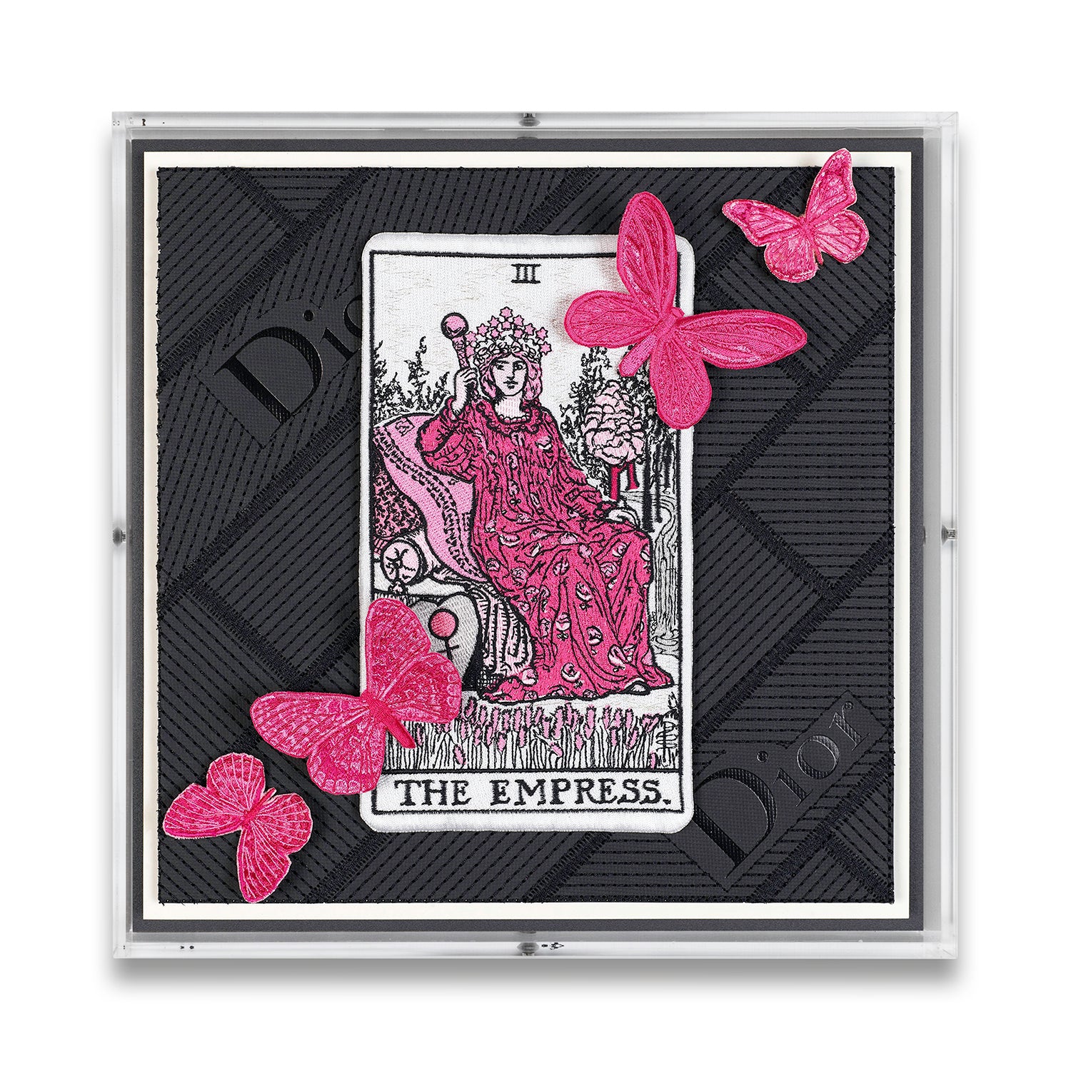 Dior The Empress Tarot Card by Stephen Wilson (12x12x2")