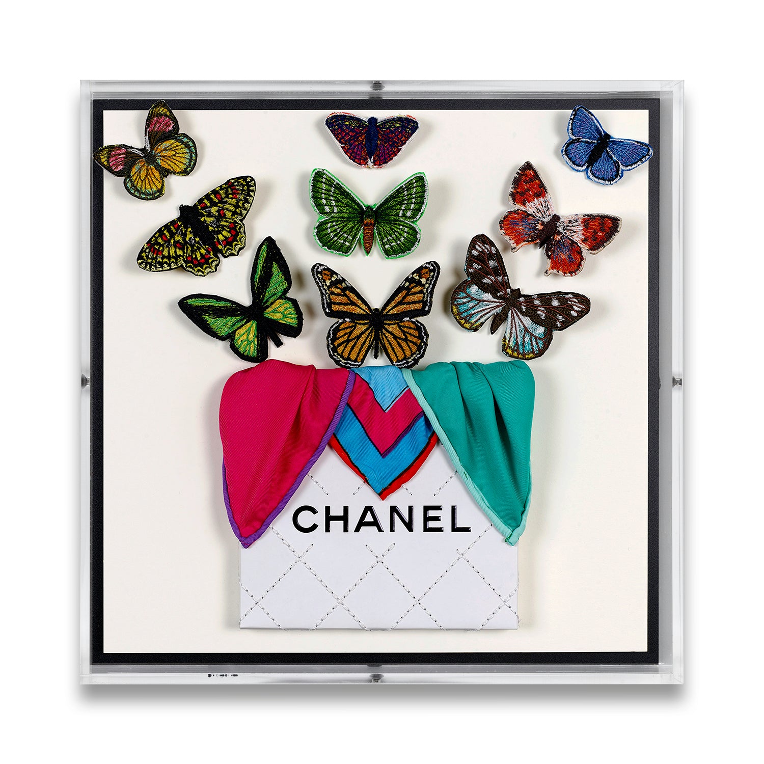 Chanel Butterfly Surprise by Stephen Wilson (12x12x2