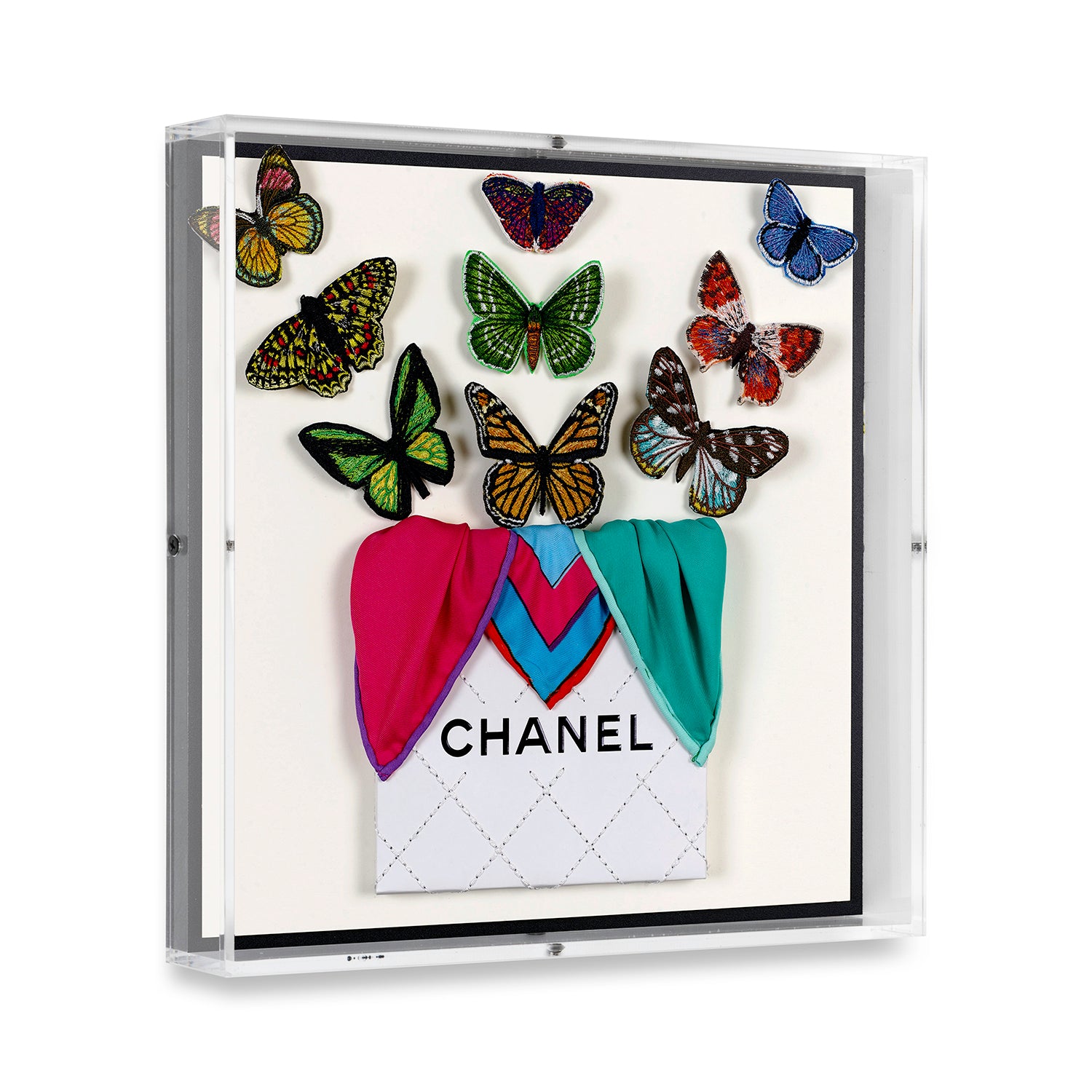 Chanel Butterfly Surprise by Stephen Wilson (12x12x2