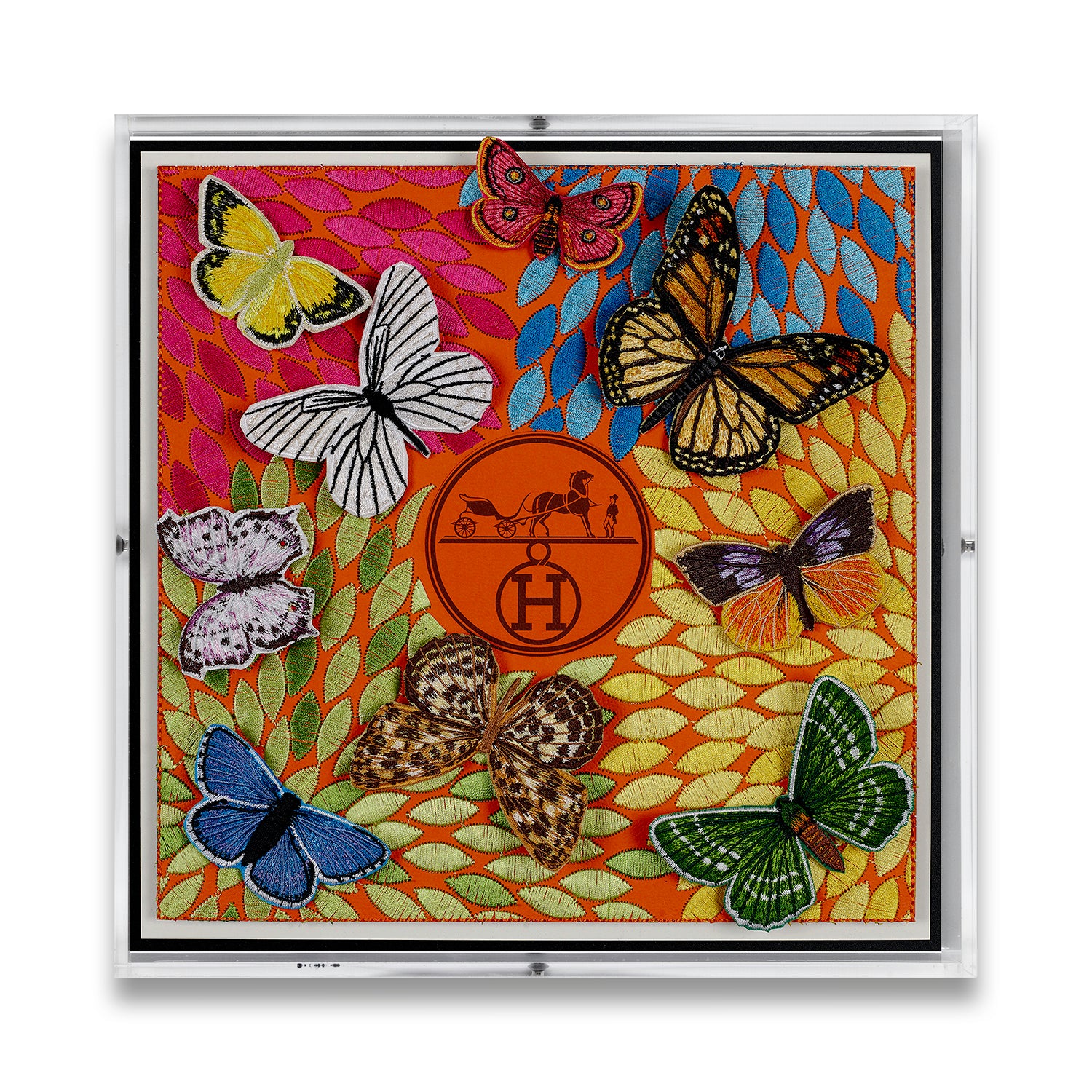 Hermès Floral Petals by Stephen Wilson (12x12x2