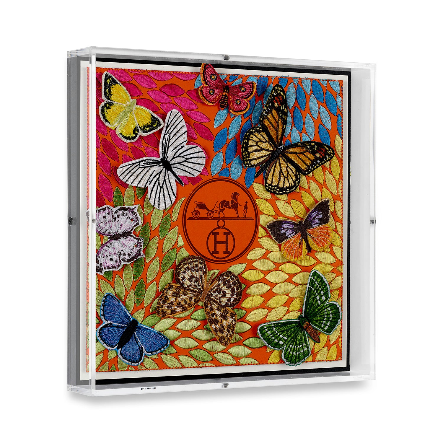 Hermès Floral Petals by Stephen Wilson (12x12x2